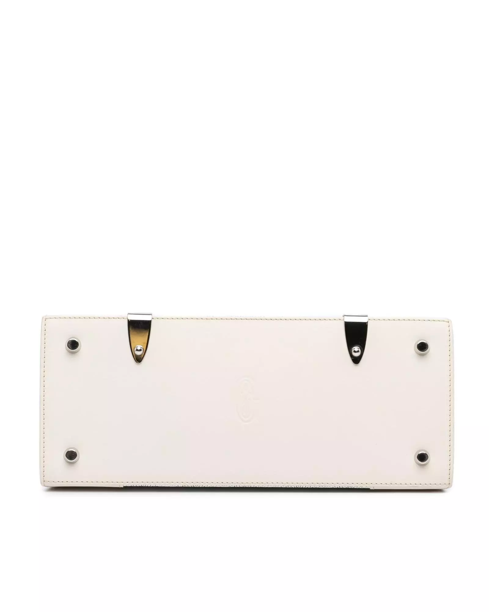 Preloved Anjou MM Handbag White Leather Wo Messenger Bags alternative image