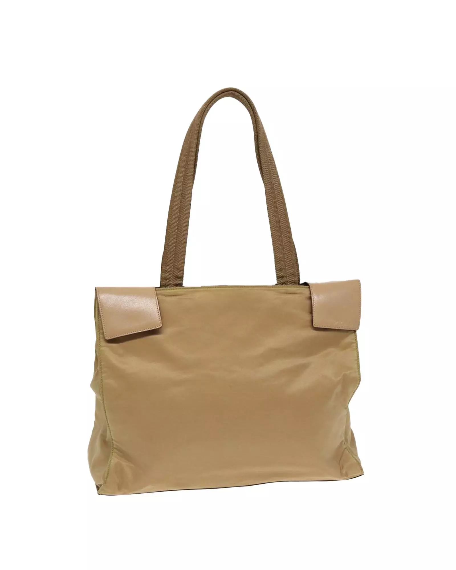Preloved Nylon Tote Bag Beige Style Women alternative image