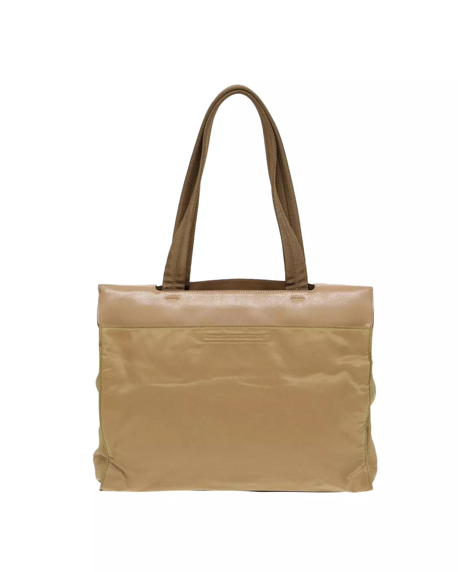 Preloved Nylon Tote Bag Beige Style Women alternative image