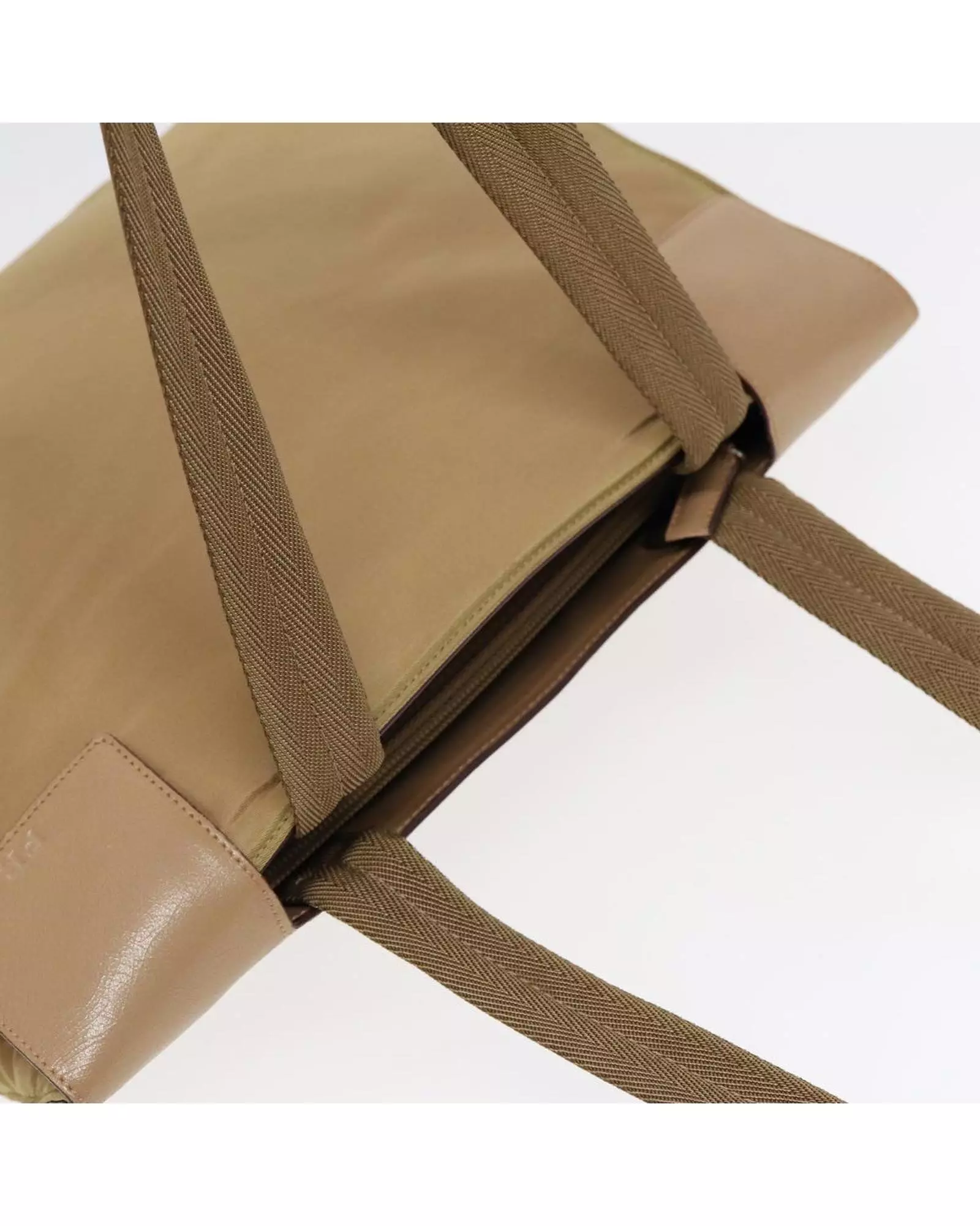 Preloved Nylon Tote Bag Beige Style Women alternative image