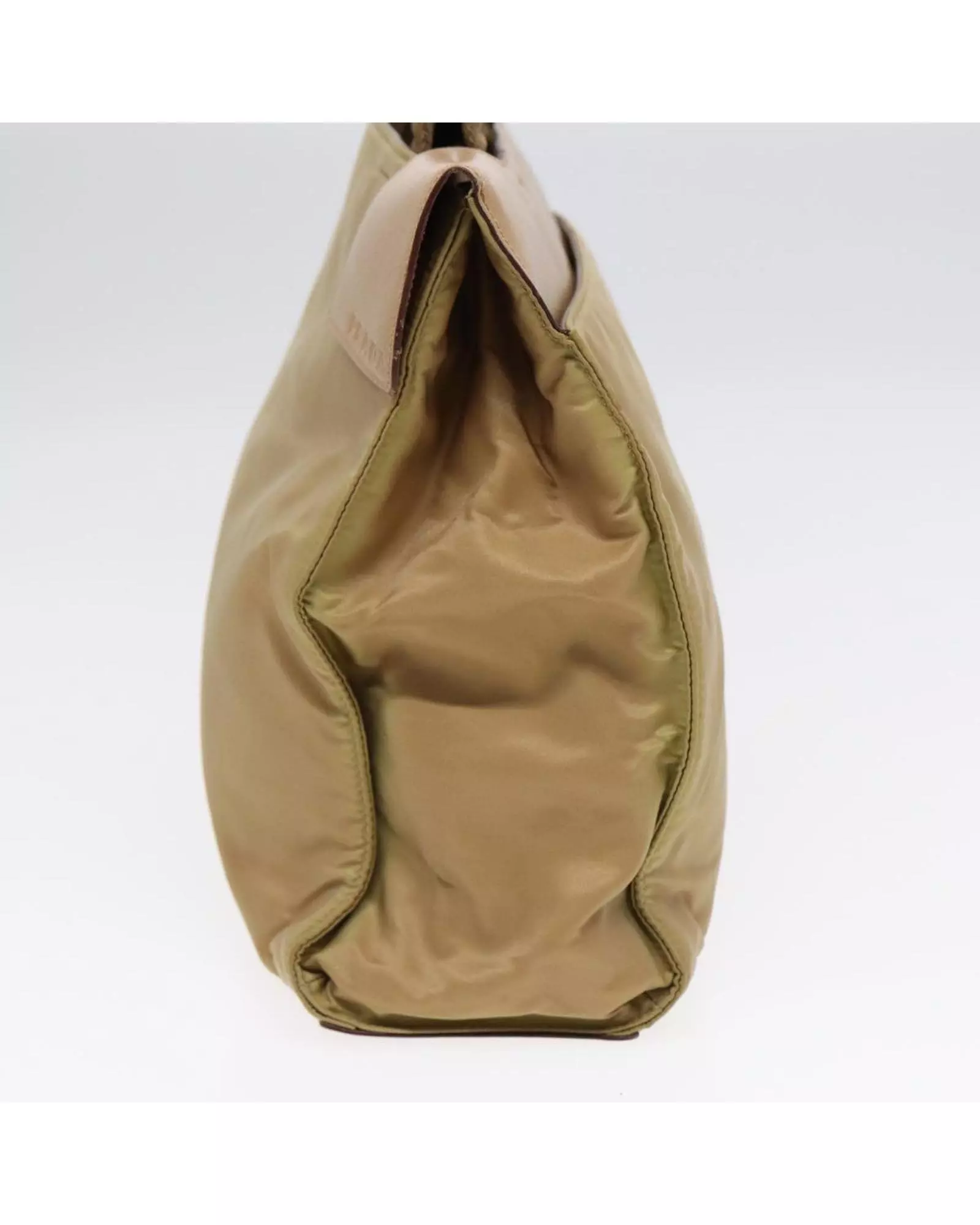 Preloved Nylon Tote Bag Beige Style Women alternative image