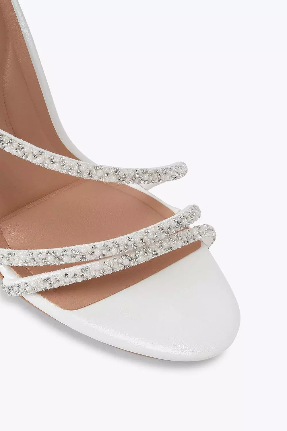 White 'Spiral 80'  Heels alternative image