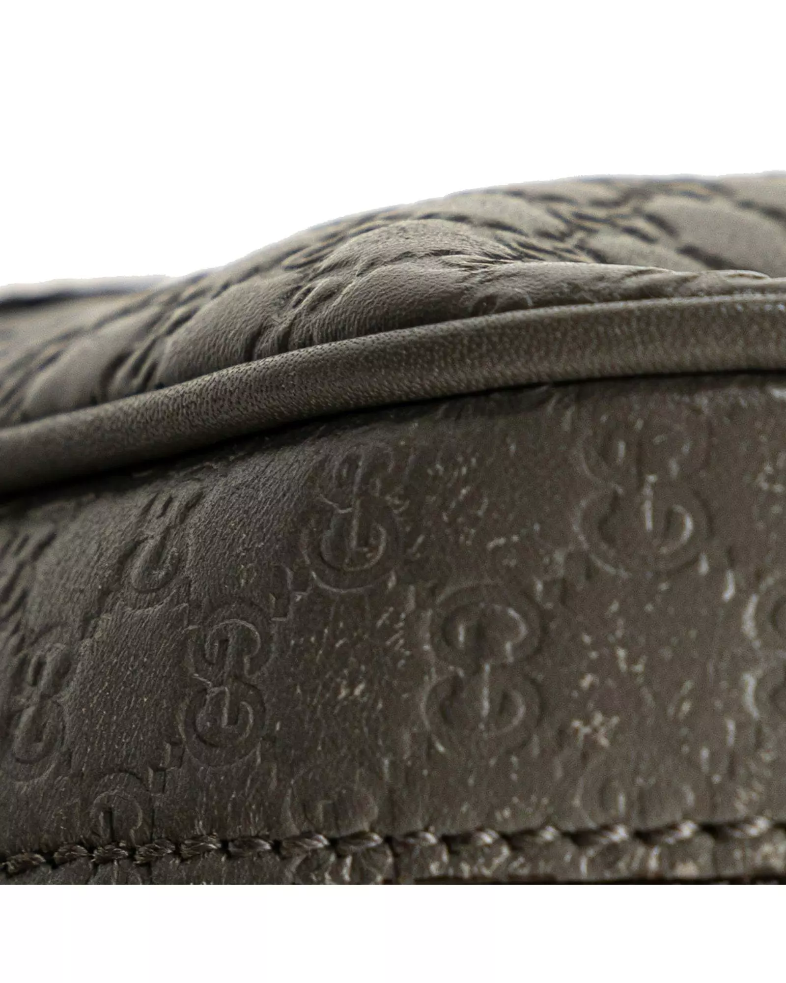 Grey Preloved GG Pattern Leather Crossbody Bag Women - Gray alternative image
