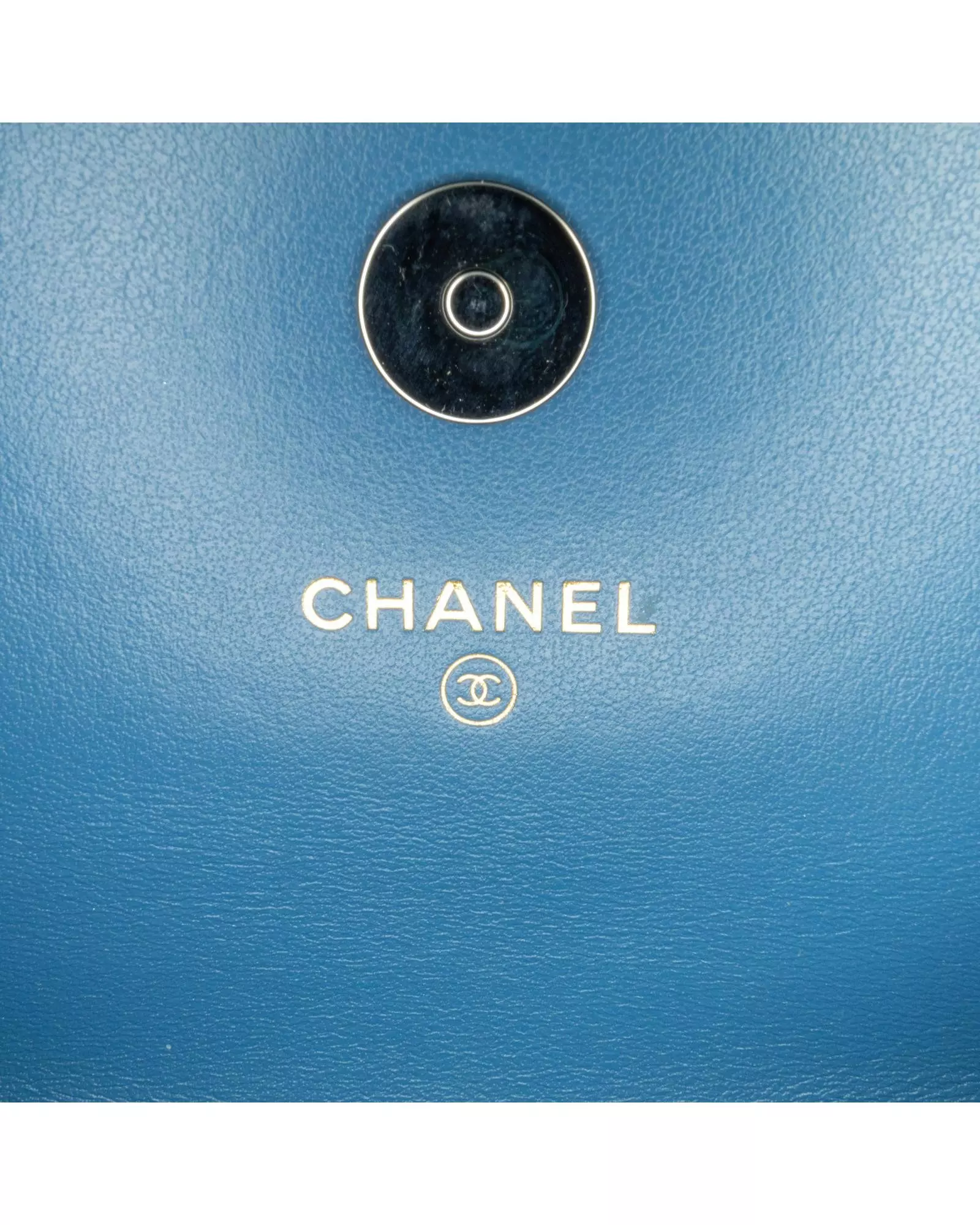Preloved Denim Quilted Shoulder Bag Chain Strap Women - Blue Messenger alternative image