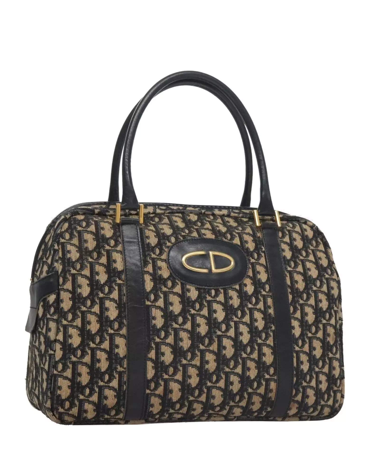 Preloved Vintage CD Logo Satchel Women - Navy Handbags alternative image