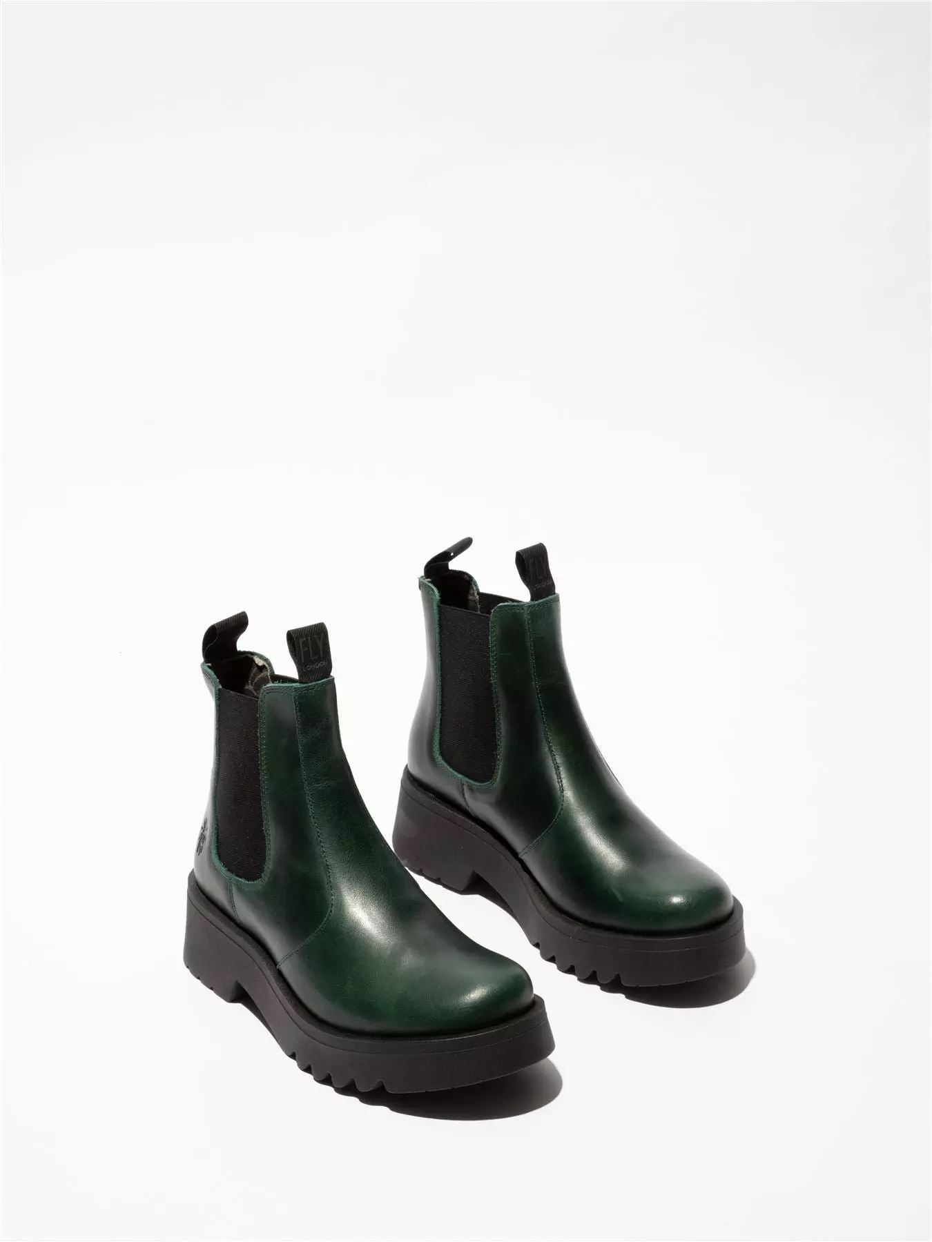Bottle green MEDI789 Ankle Chelsea Boots alternative image