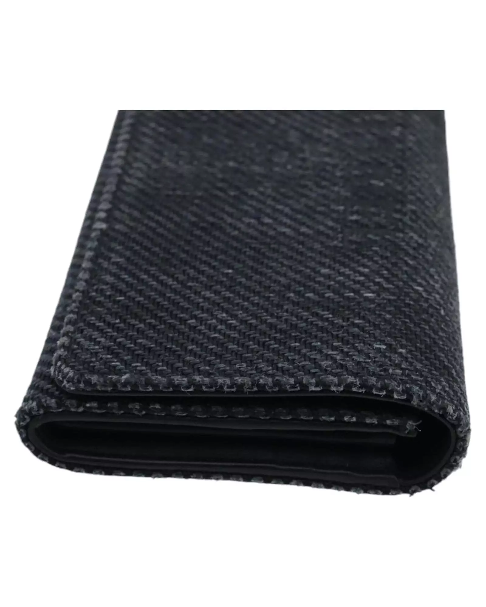 Preloved Denim Wallet Black Women - Grey alternative image