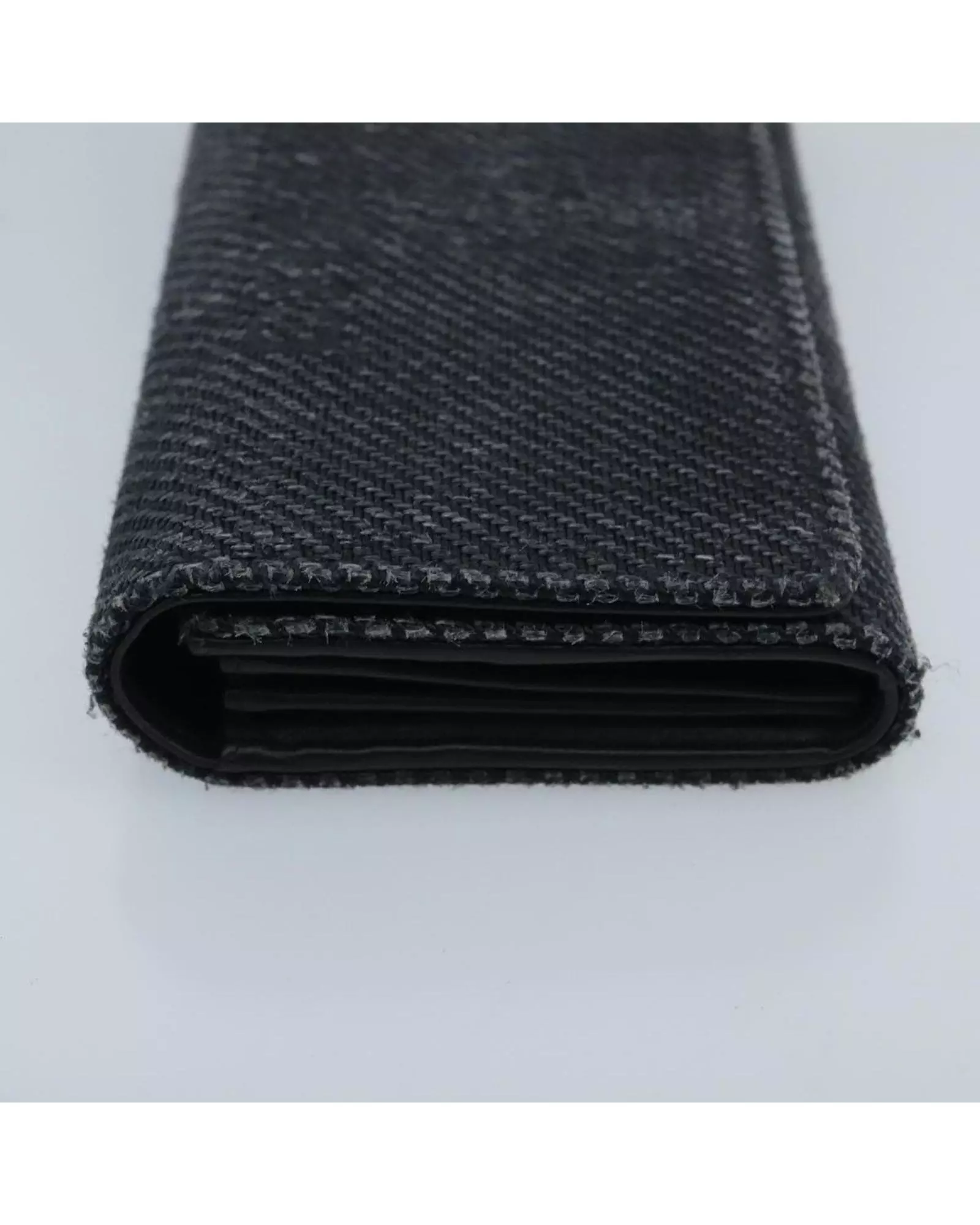 Preloved Denim Wallet Black Women - Grey alternative image