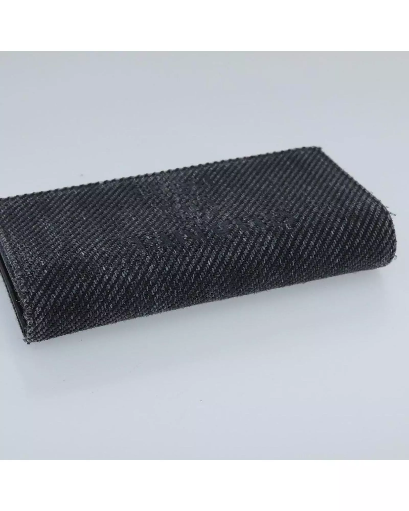 Preloved Denim Wallet Black Women - Grey alternative image
