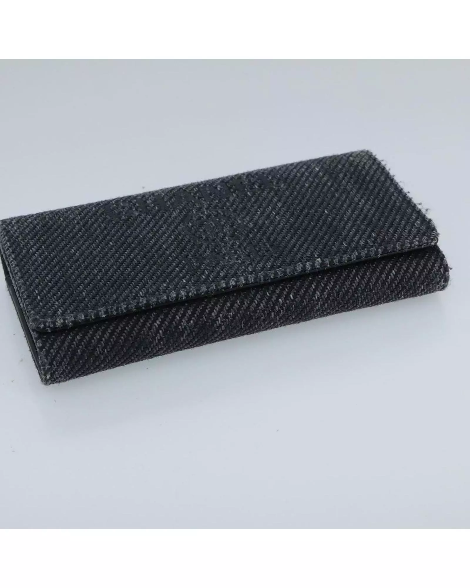 Preloved Denim Wallet Black Women - Grey alternative image