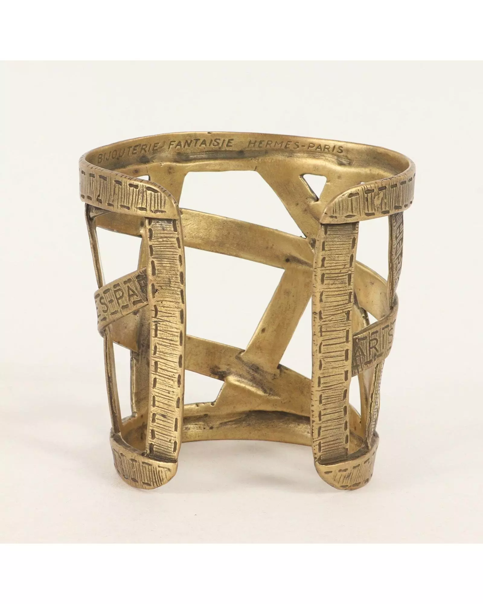Preloved Tape Measure Cuff Bracelet Gold Women alternative image