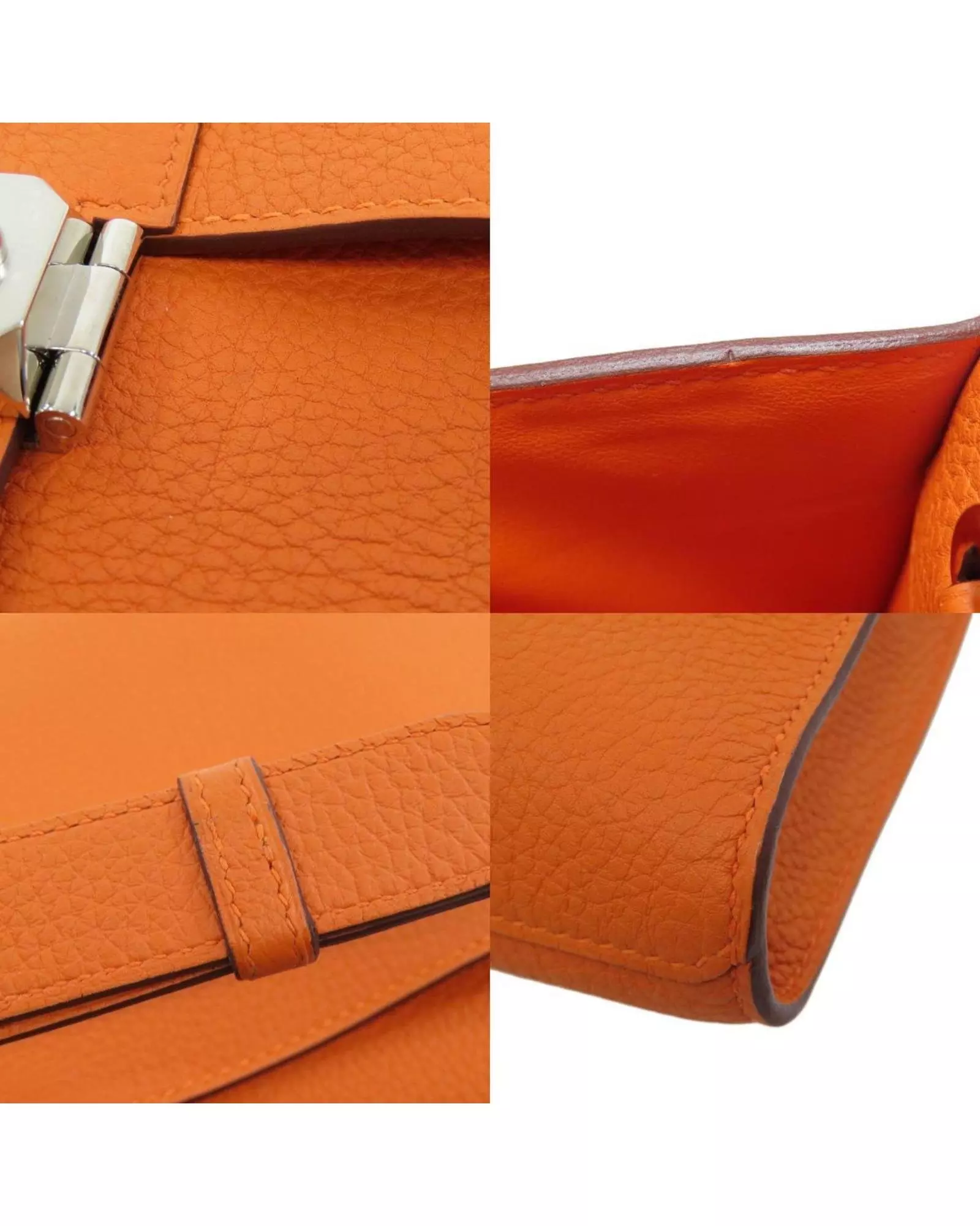 Preloved Mini Kelly Crossbody Bag Wo - Orange Shoulder Bags alternative image