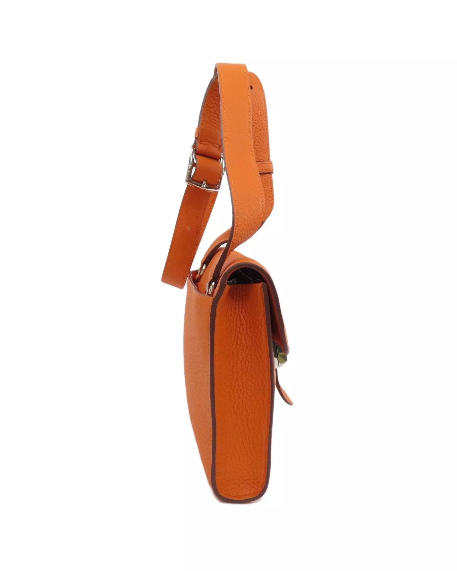 Preloved Mini Kelly Crossbody Bag Wo - Orange Shoulder Bags alternative image