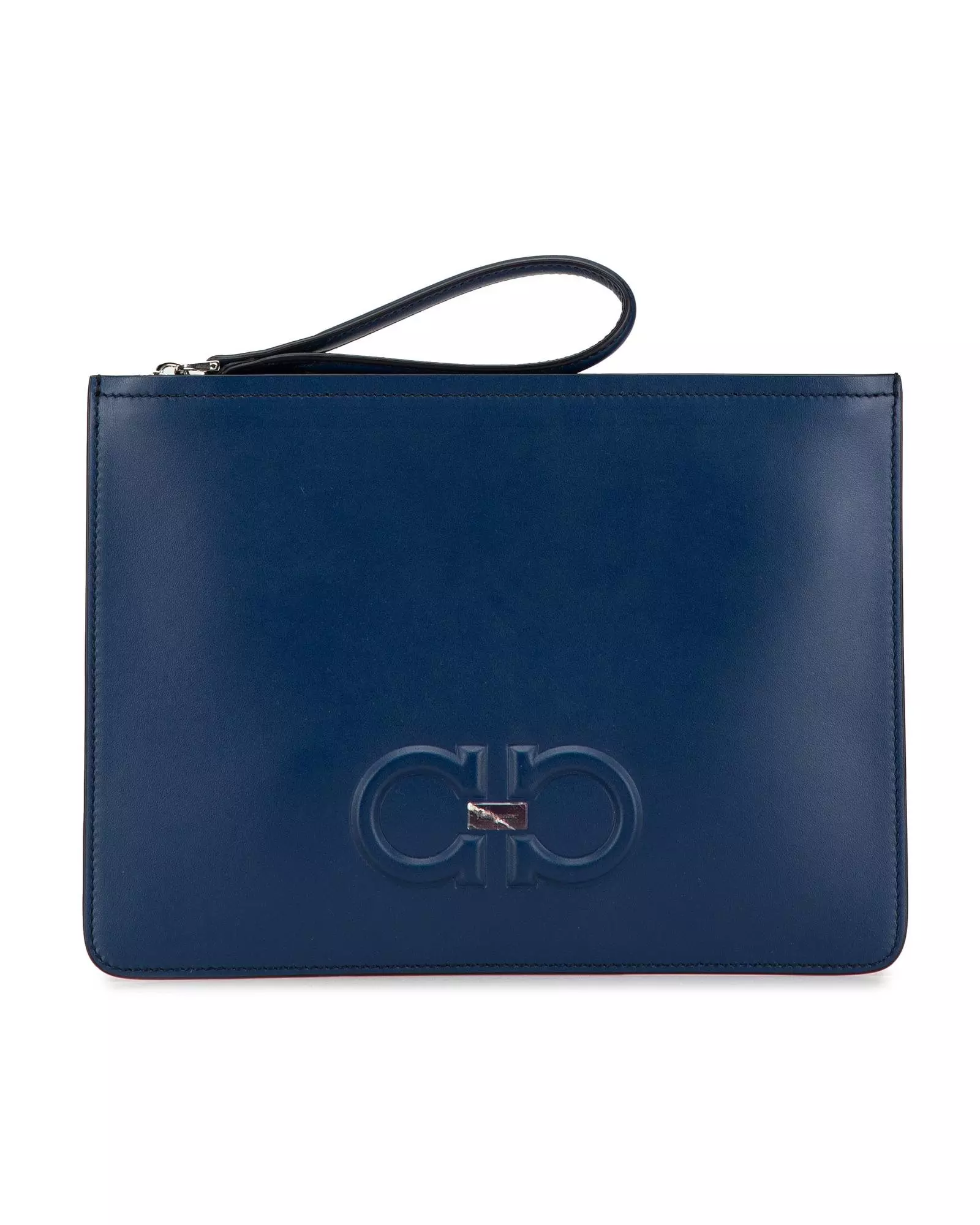 Preloved Gancio Clutch Blue Leather Women Clutch Bags alternative image