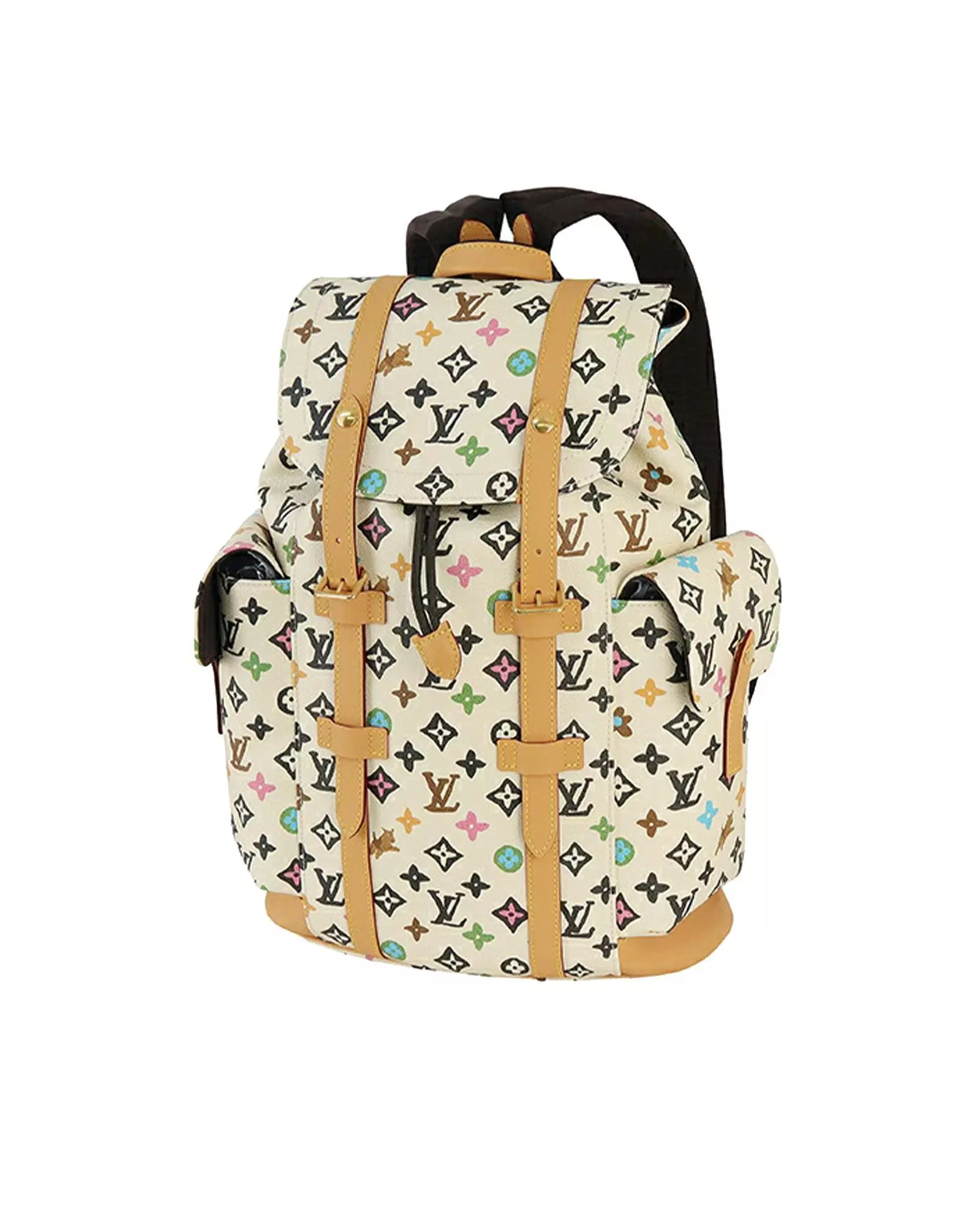Preloved Christopher PM Backpack Multicolor Monogram Canvas Karen Millen