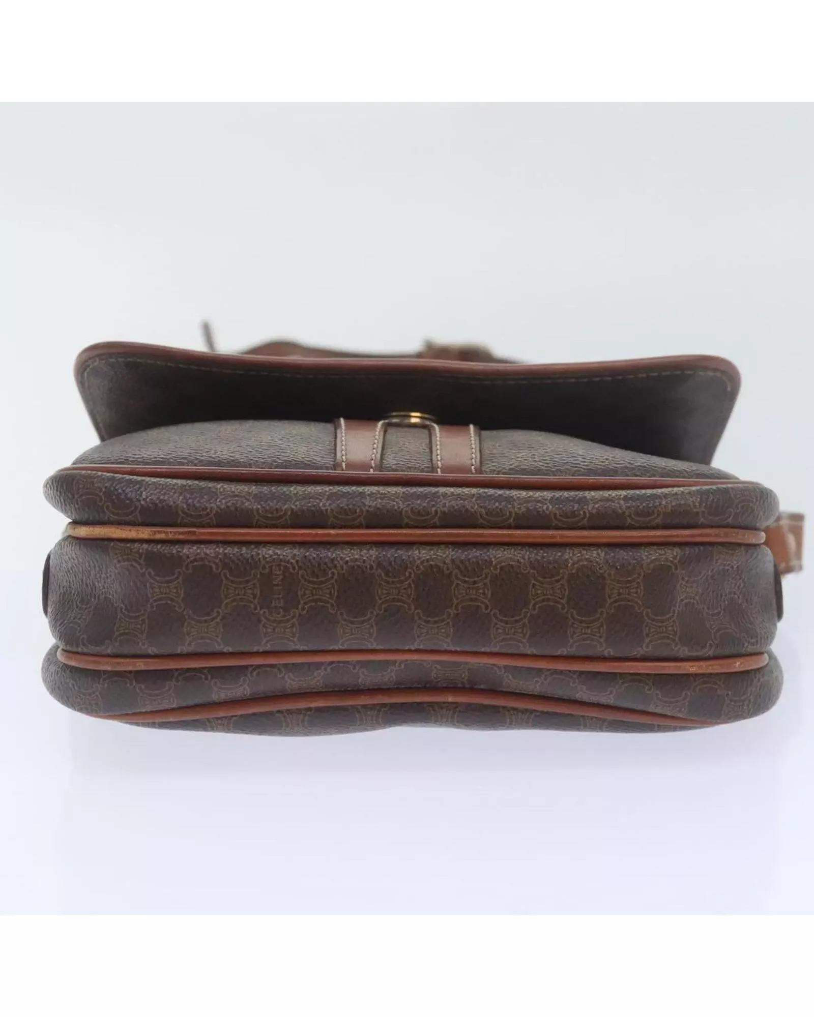 Preloved Vintage Small Saddle Bag Macadam Style Wo - Brown Shoulder alternative image