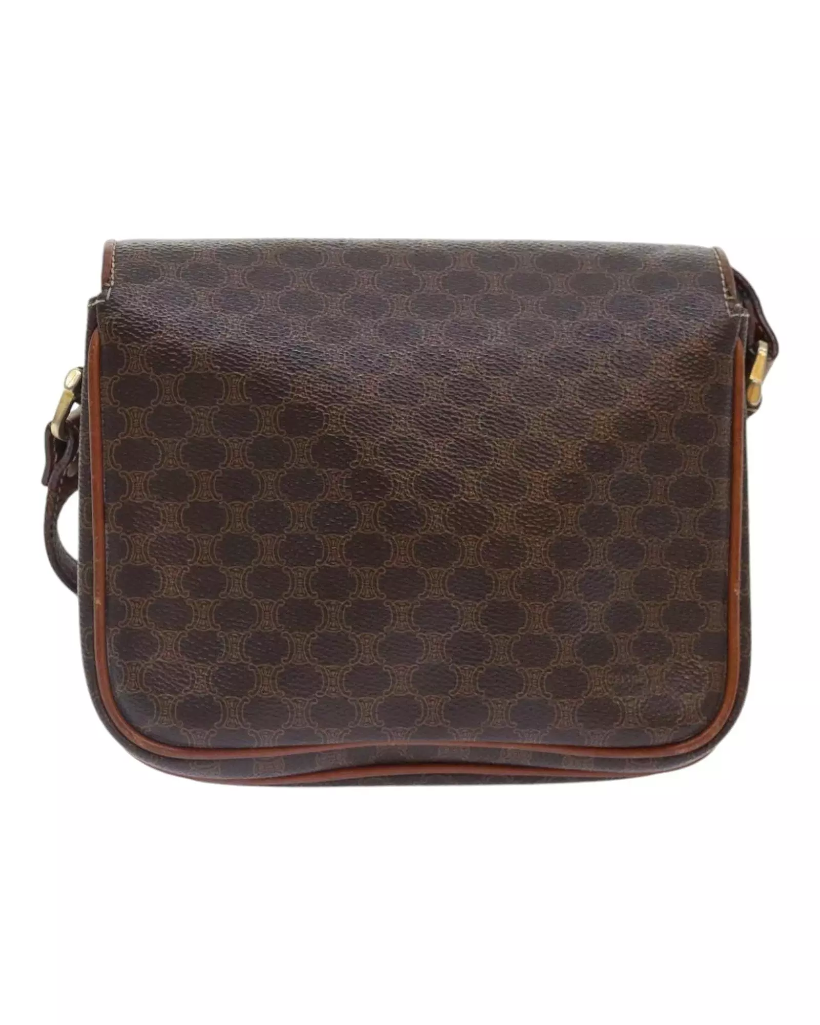 Preloved Vintage Small Saddle Bag Macadam Style Wo - Brown Shoulder alternative image