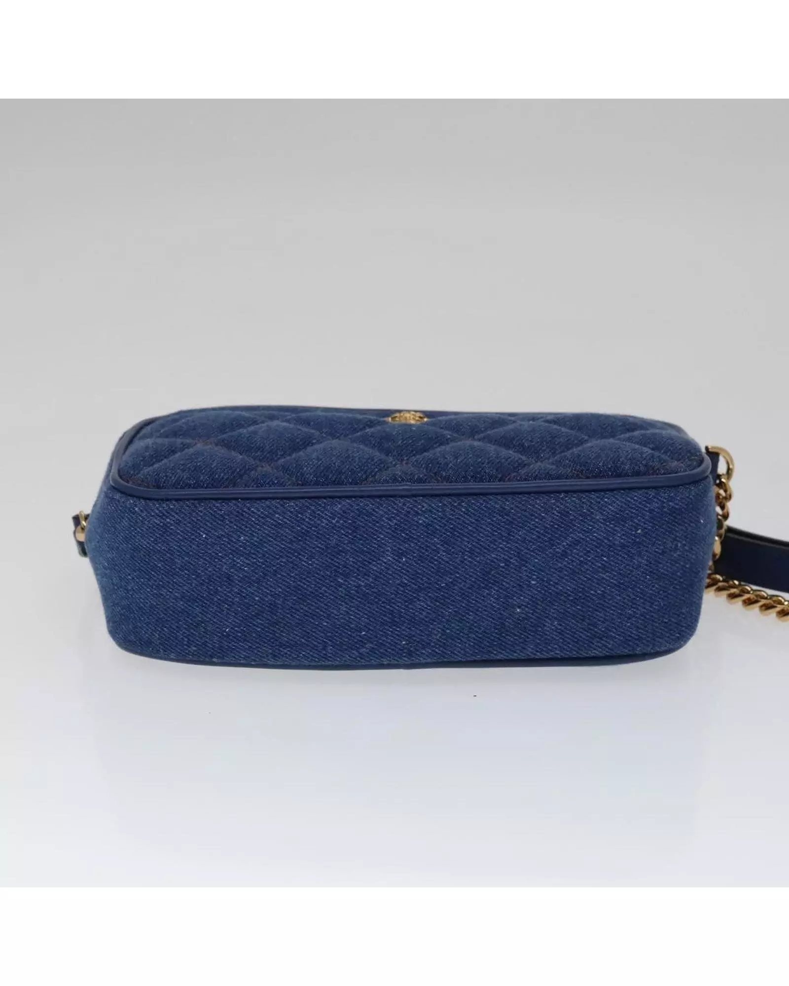 Preloved Jeans La Greca Crossbody Denim Quilted Bag Wo - Blue alternative image