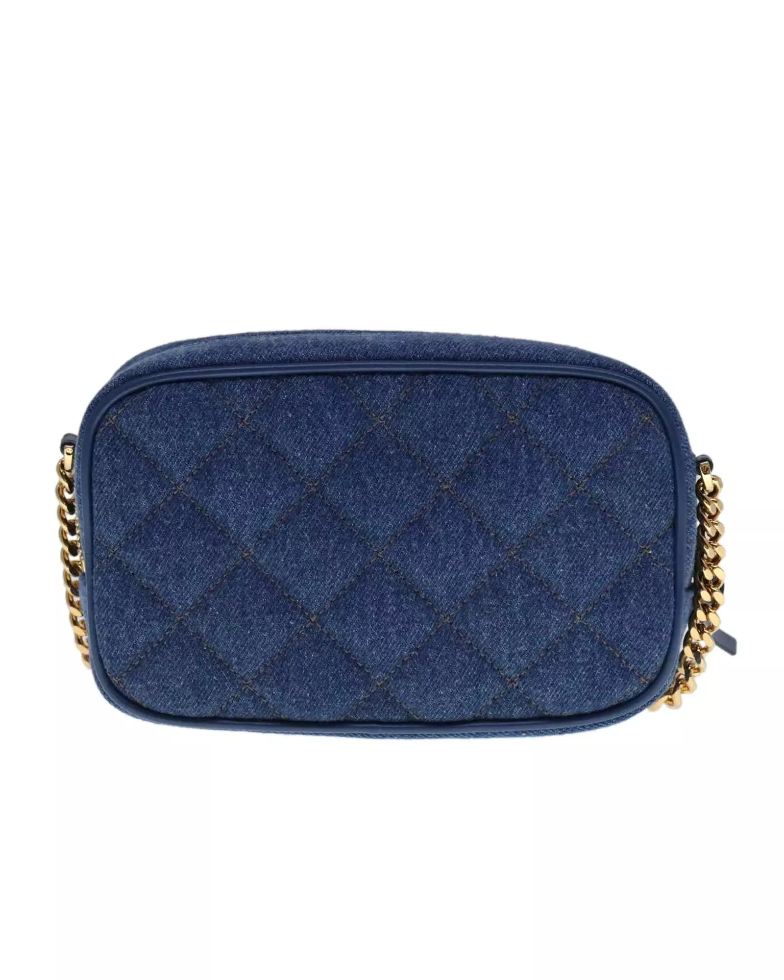 Preloved Jeans La Greca Crossbody Denim Quilted Bag Wo - Blue alternative image