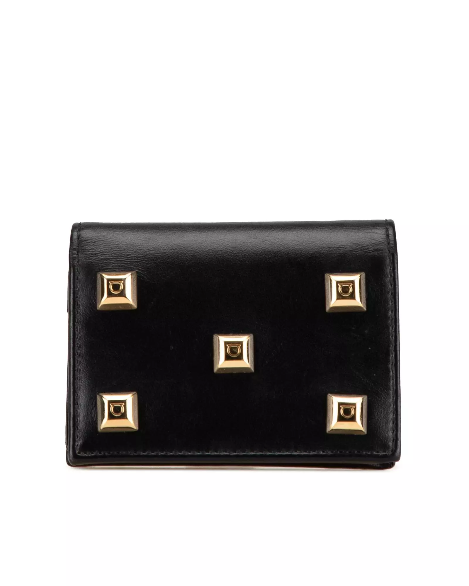 Preloved Gancio Key Case Black Leather Women Short Wallets alternative image