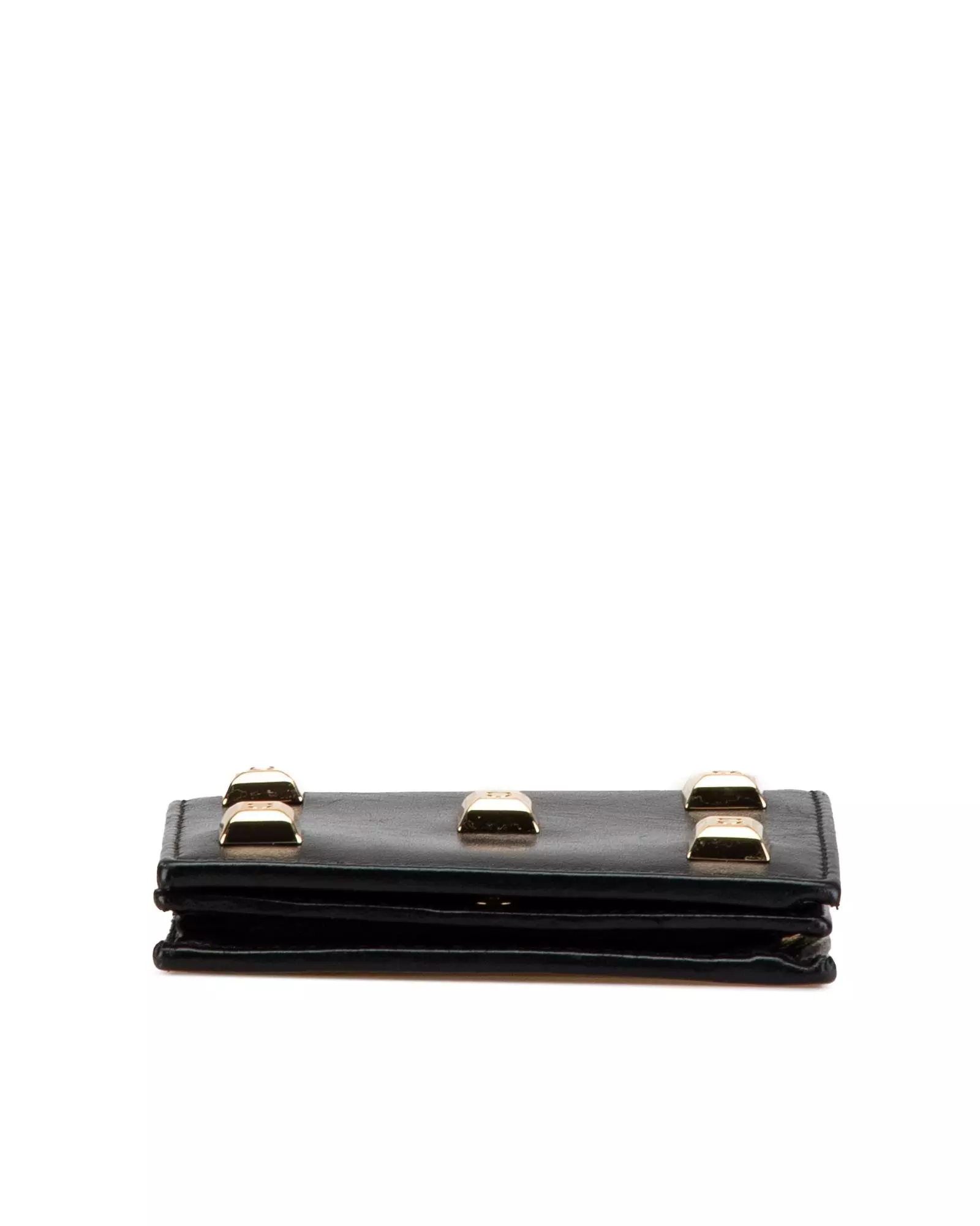 Preloved Gancio Key Case Black Leather Women Short Wallets alternative image