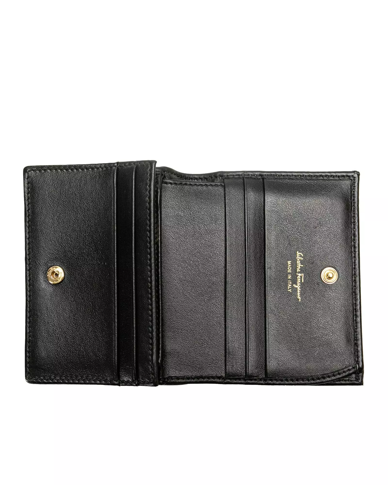Preloved Gancio Key Case Black Leather Women Short Wallets alternative image