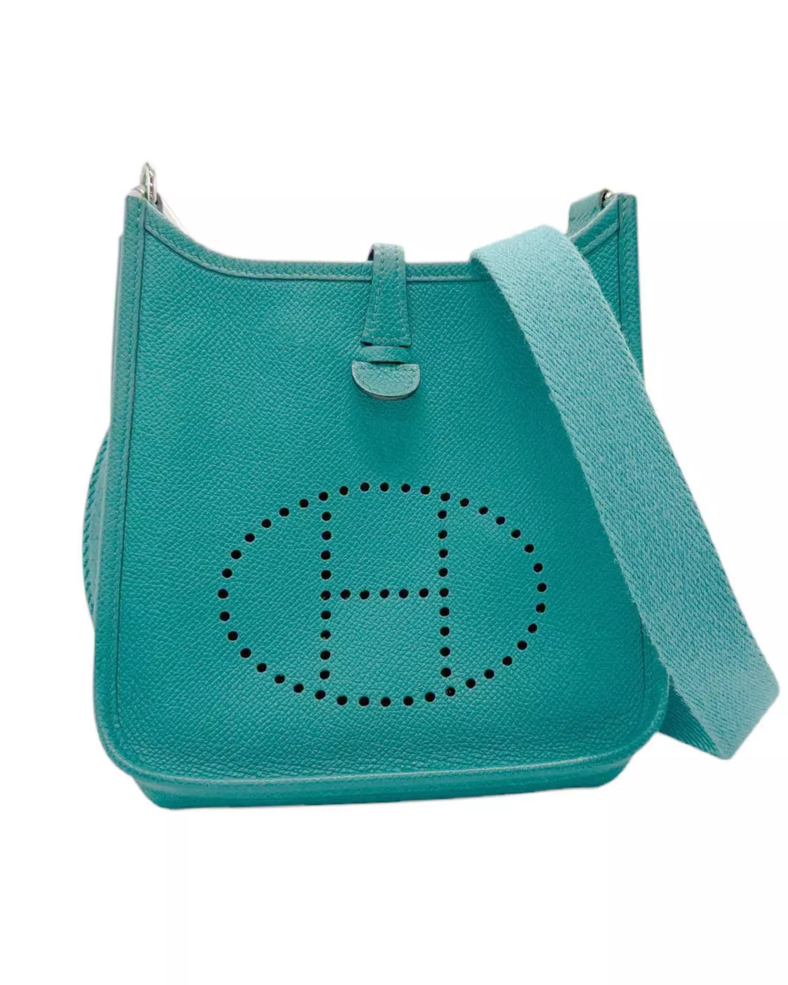 Preloved Evelyne TPM Shoulder Bag Perforated H Design Wo - Blue alternative image