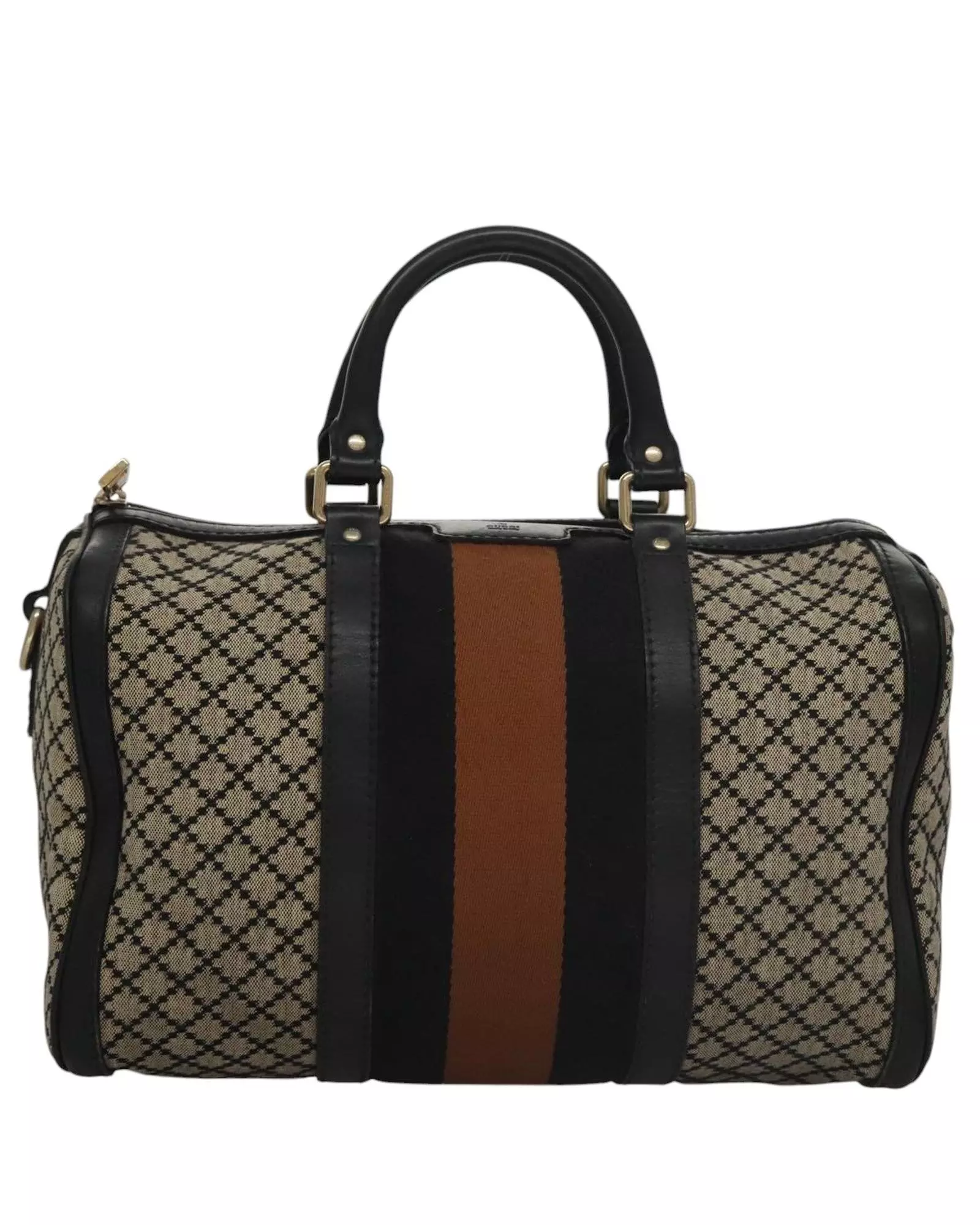 Preloved GG Supreme Boston Bag Medium Women - Brown Luggage alternative image