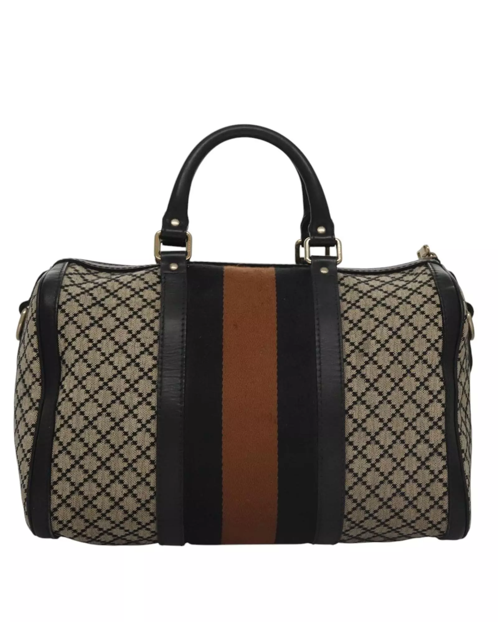 Preloved GG Supreme Boston Bag Medium Women - Brown Luggage alternative image