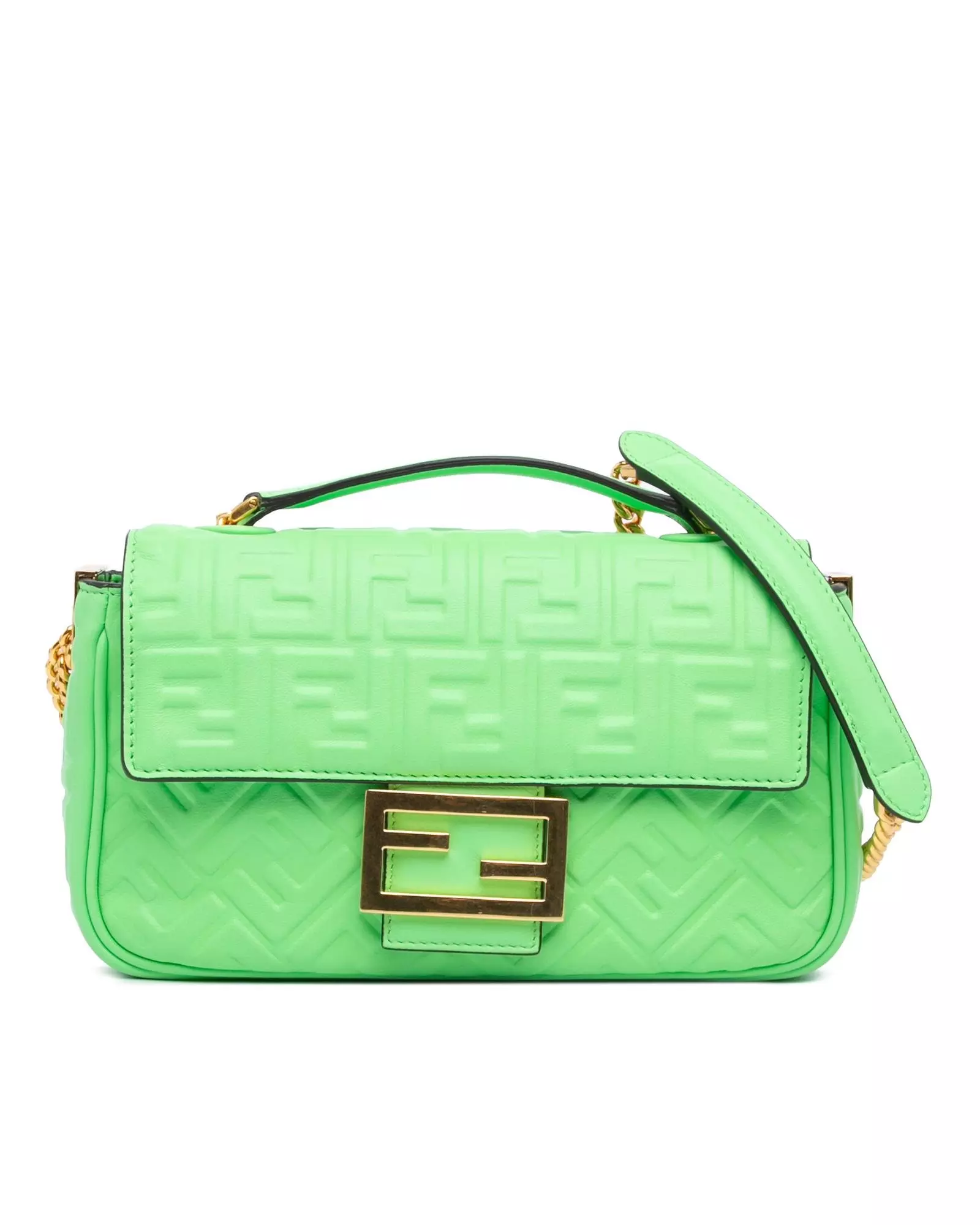 Preloved Mini Baguette Lime Green Women Shoulder Bags alternative image