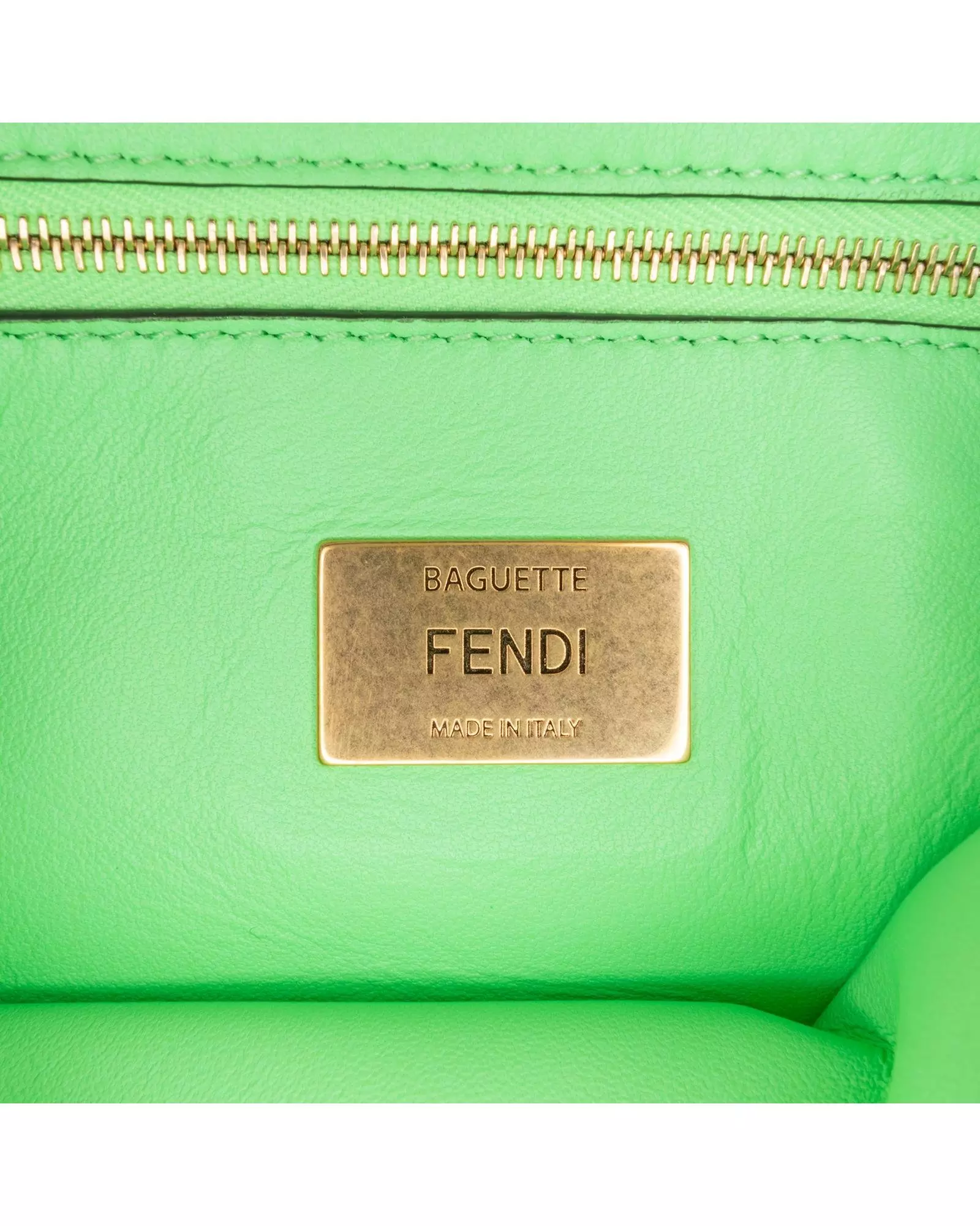 Preloved Mini Baguette Lime Green Women Shoulder Bags alternative image