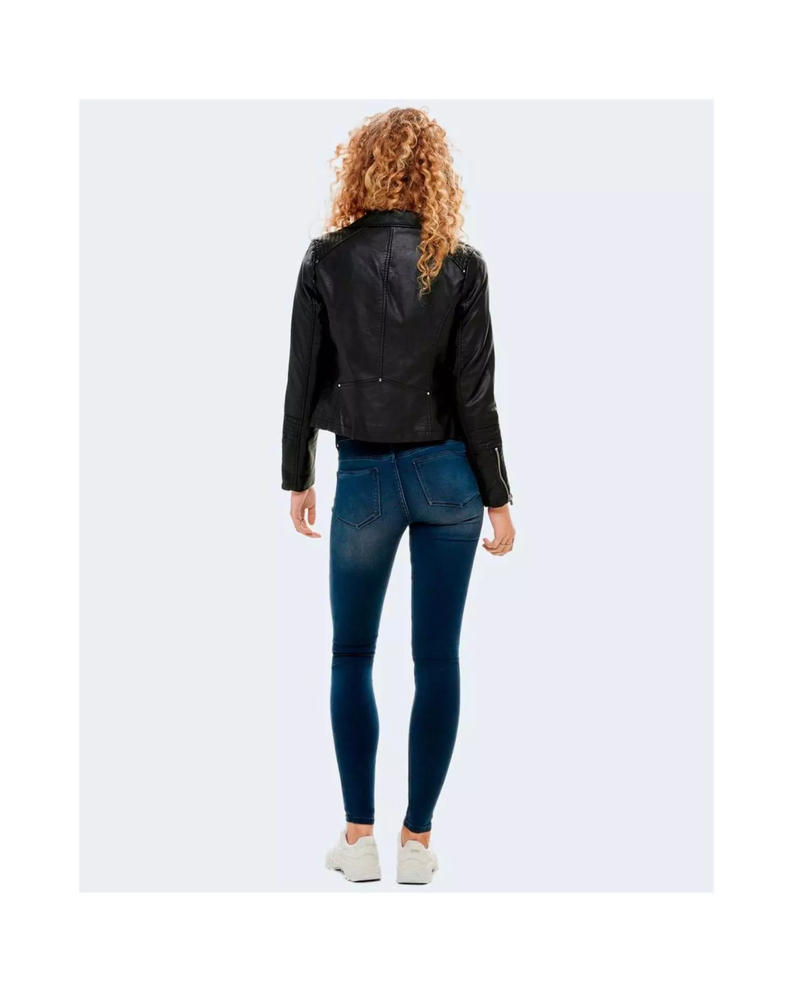 Moto Jacket Long Sleeves Black Women Blazers alternative image