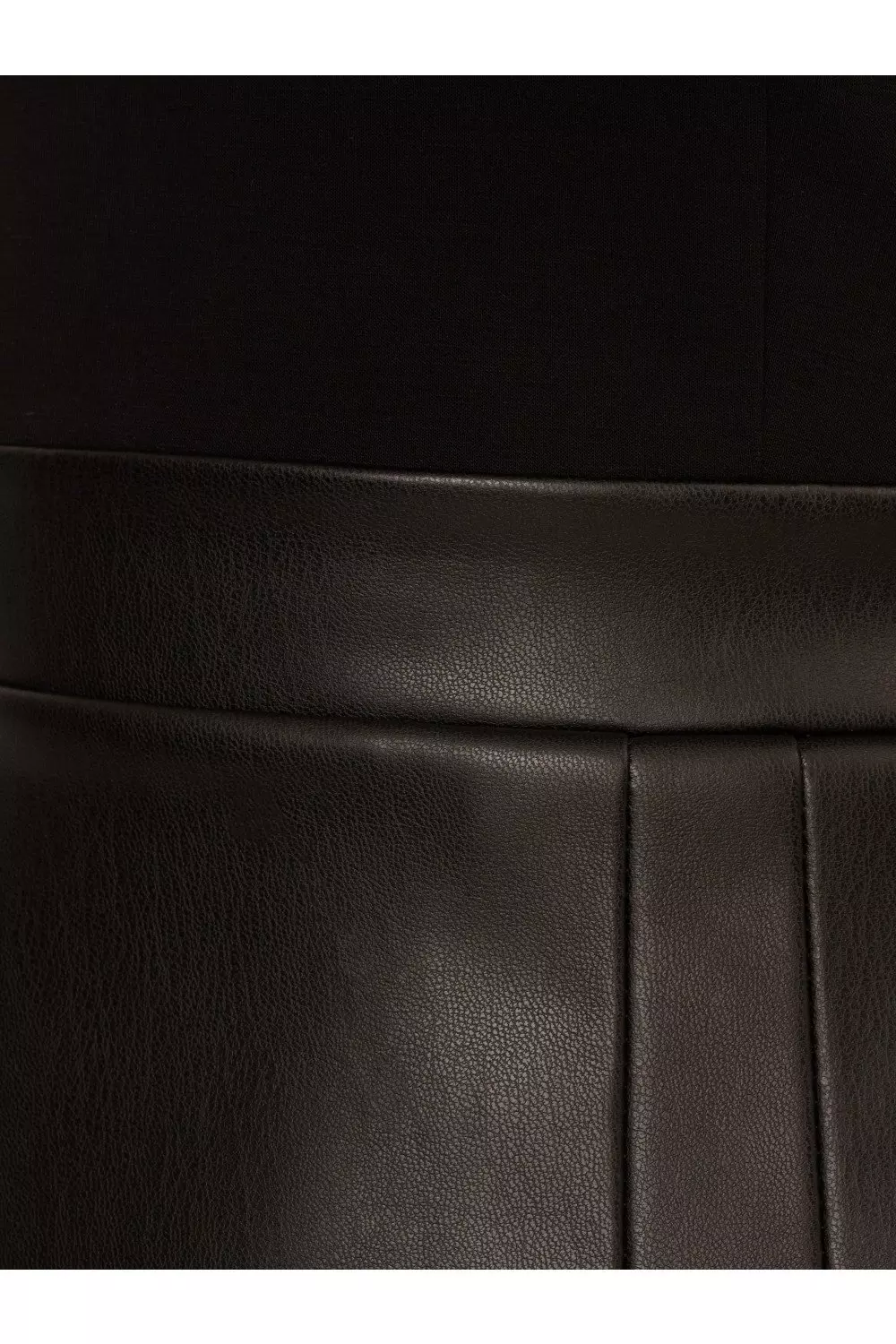 【海外限定】AdriannaPapell ドレス☆Ponte Faux Leather Dress, Adrianna Papell Ponte Faux Leather Dress | Karen Millen
