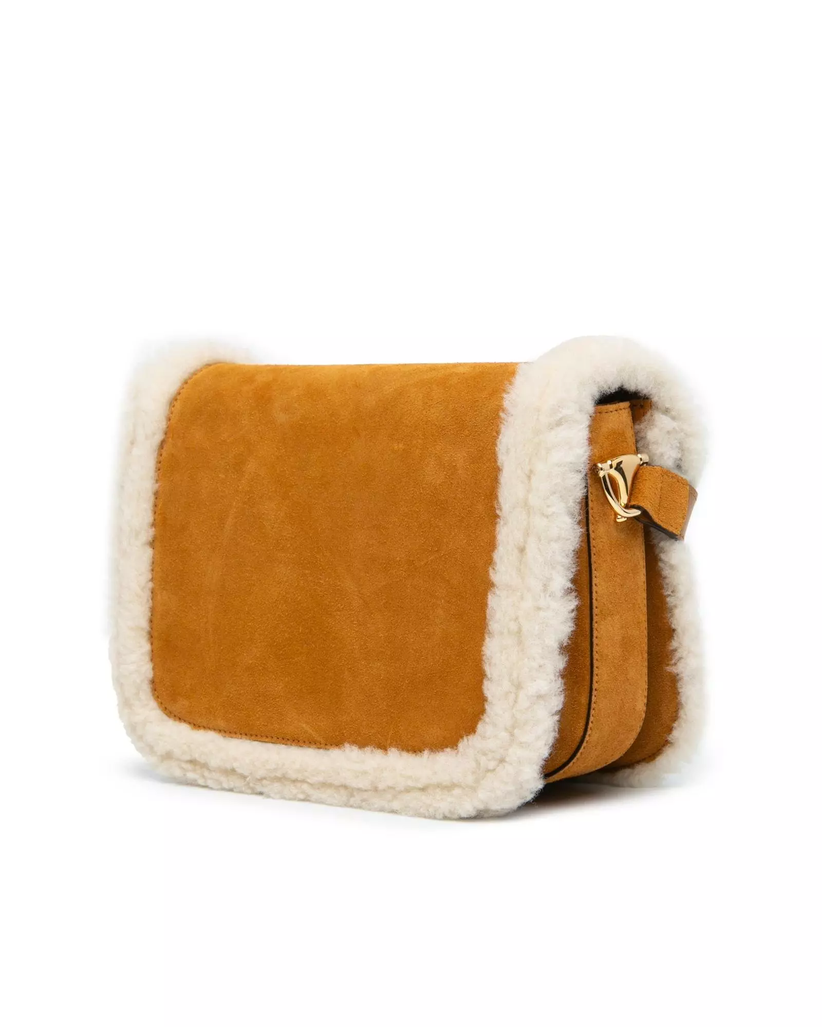 Shearling crossbody bag sale