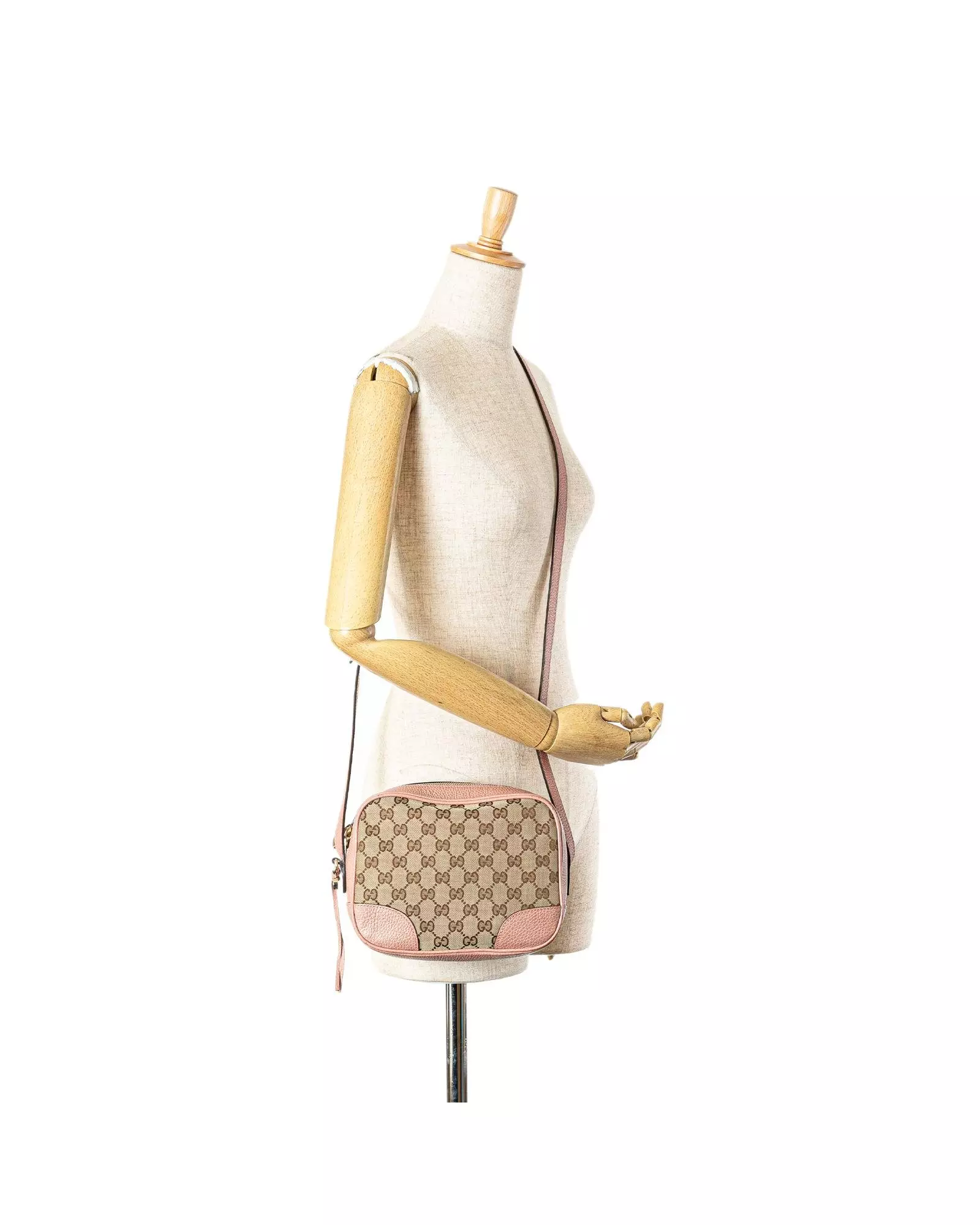 Preloved GG Marmont Mini Bag Beige Pink Women - Brown Crossbody Bags alternative image