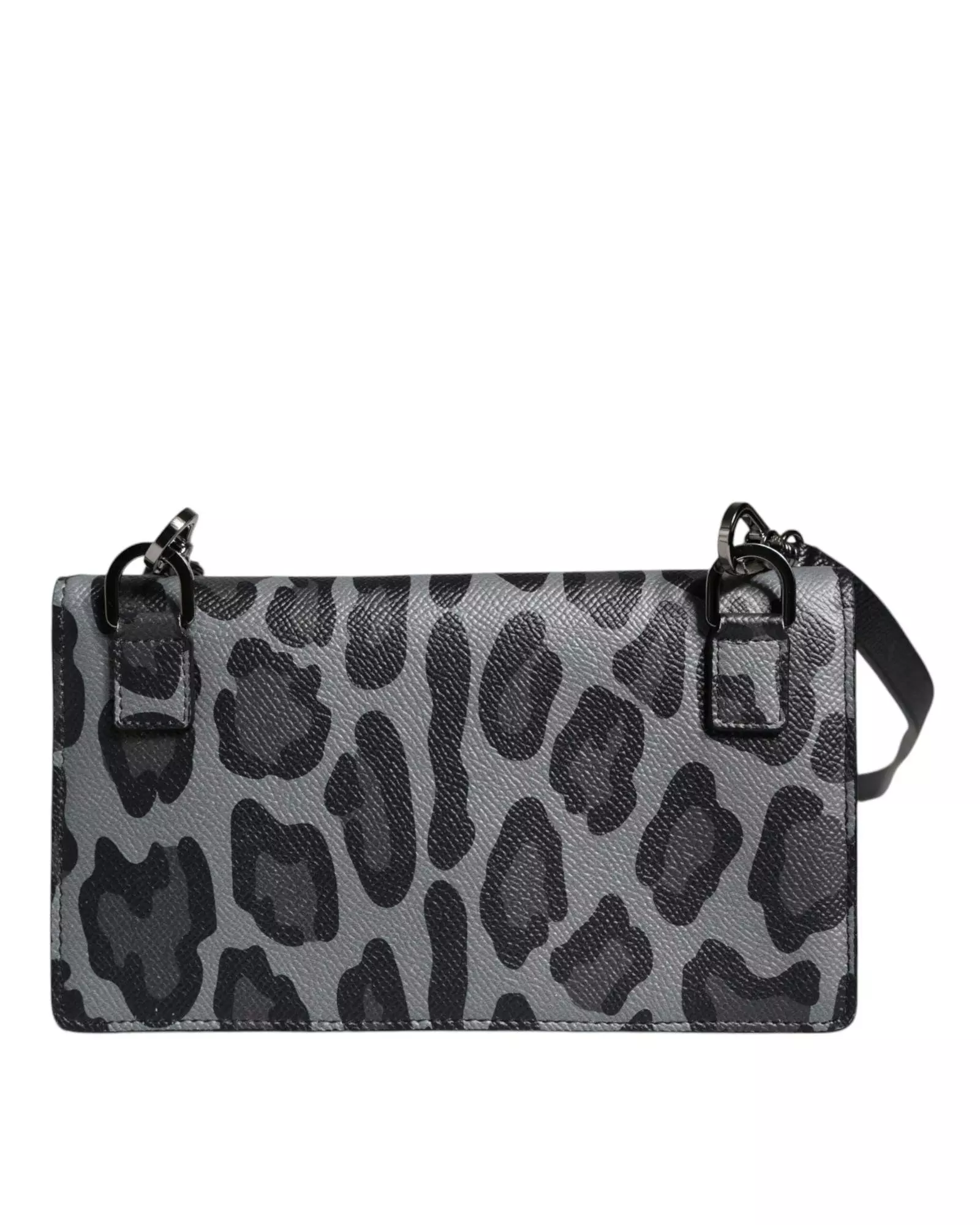 Leopard Print Card Holder Crossbody Wo - Black And Gray Crossbody alternative image
