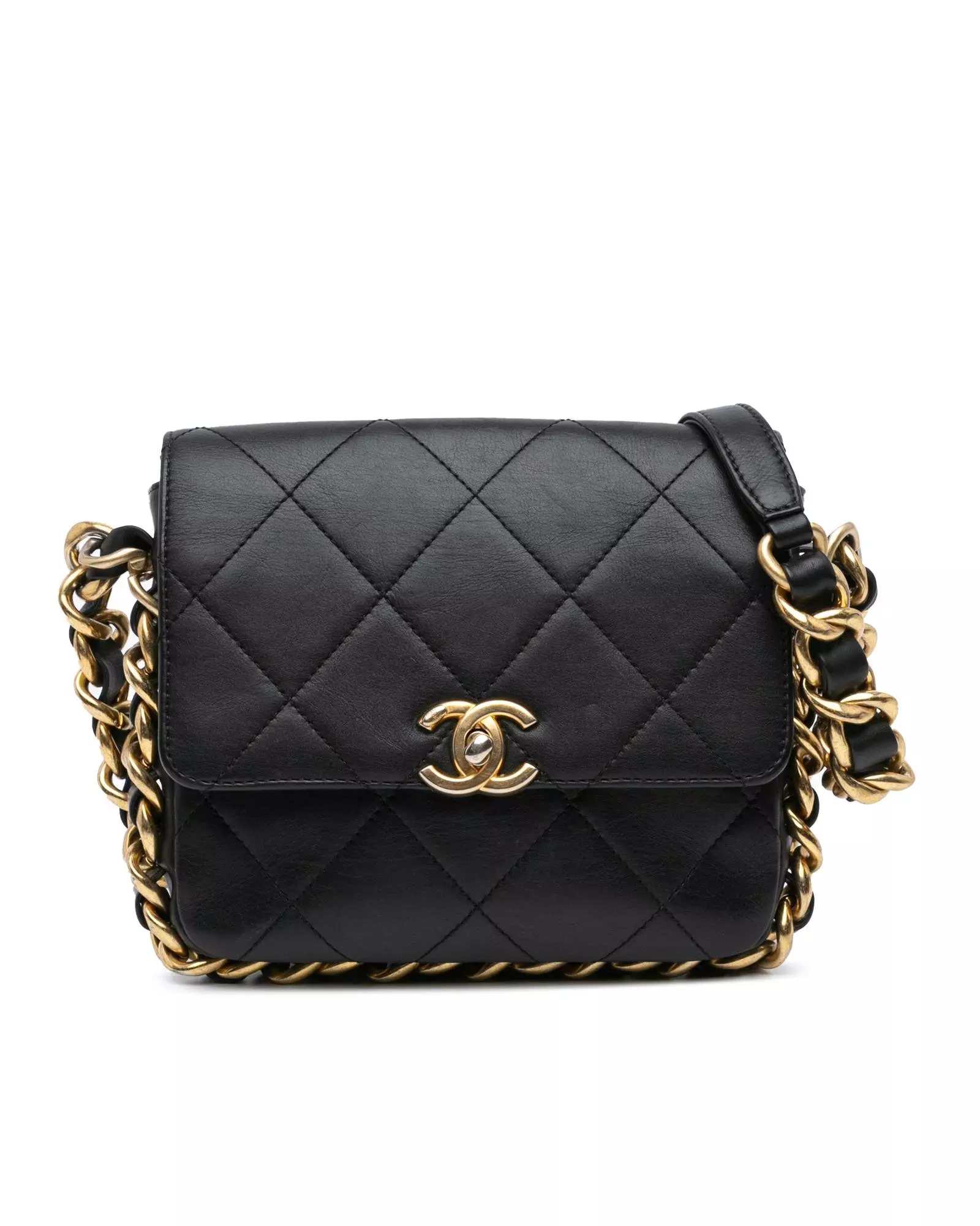 Quilted flap crossbody bag sale