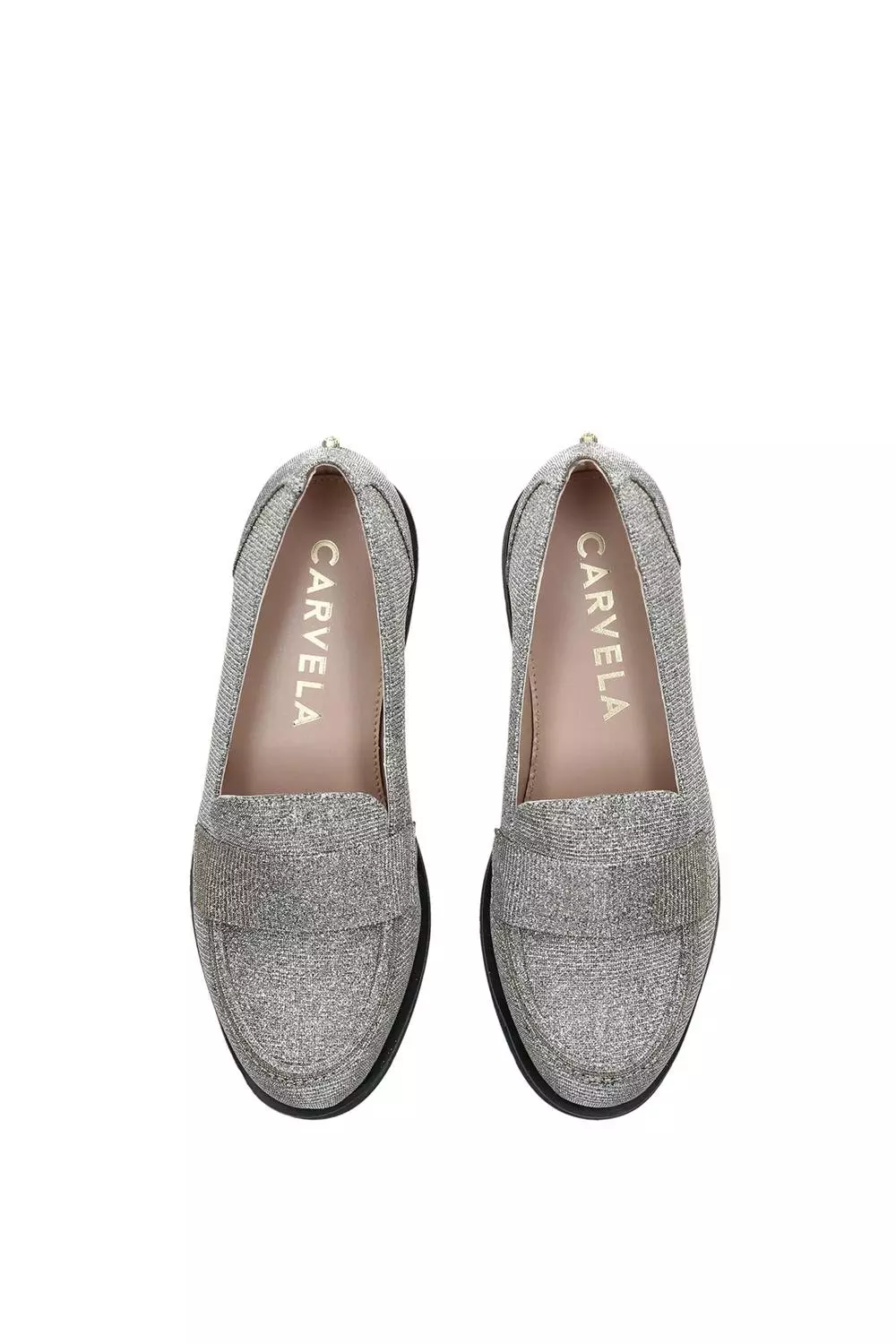 Gold 'Sky' Fabric Flats alternative image