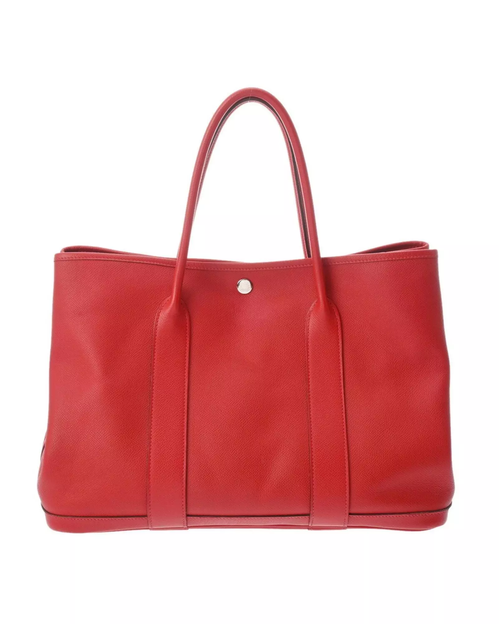 Preloved Picotin Lock Tote Bag Red Leather Women alternative image