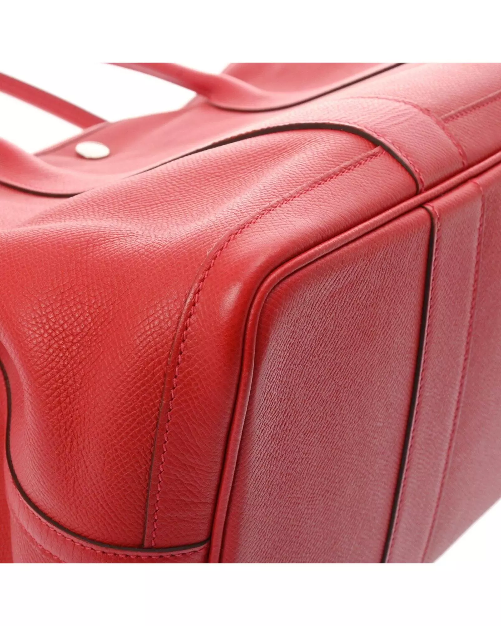Preloved Picotin Lock Tote Bag Red Leather Women alternative image