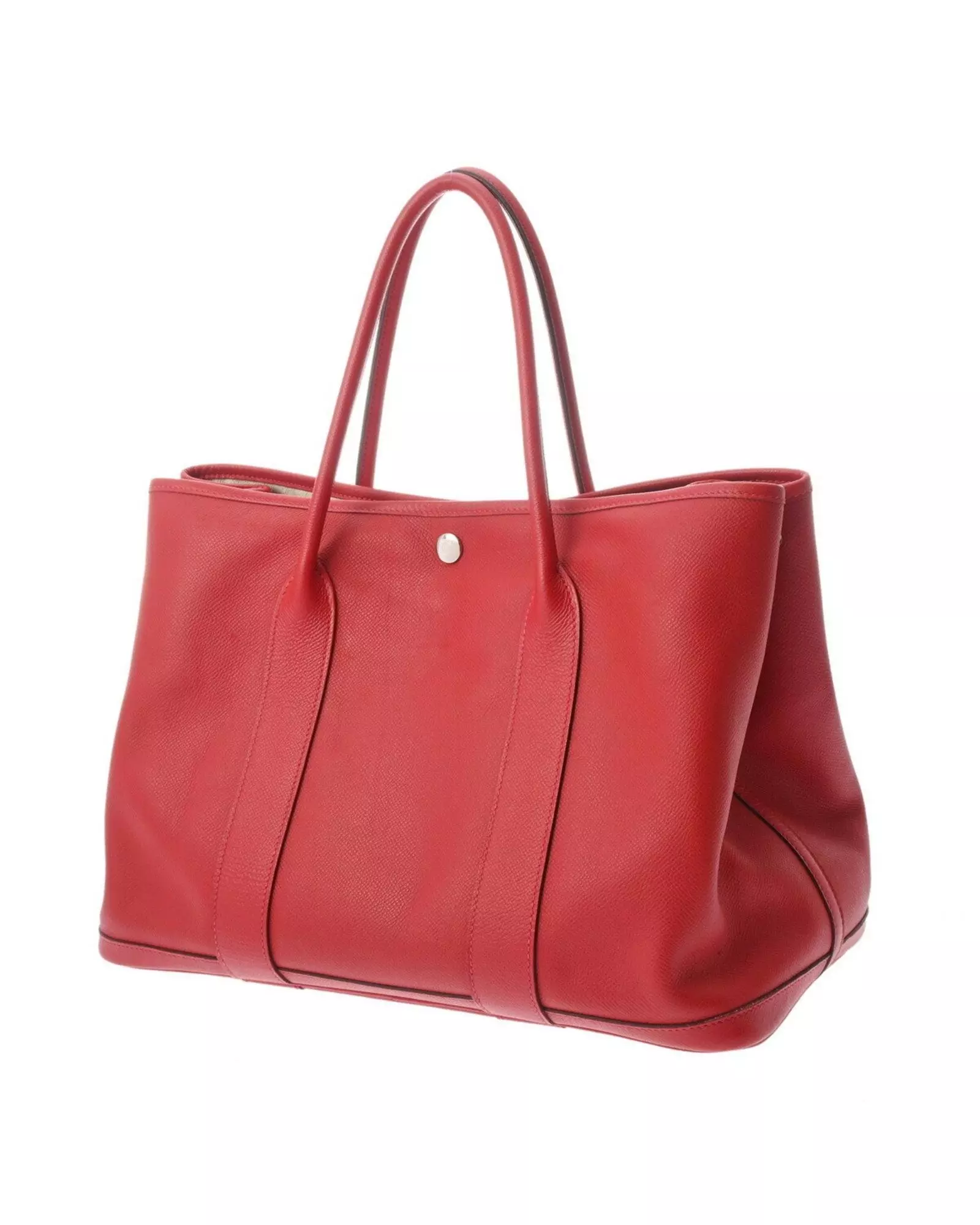 Preloved Picotin Lock Tote Bag Red Leather Women alternative image