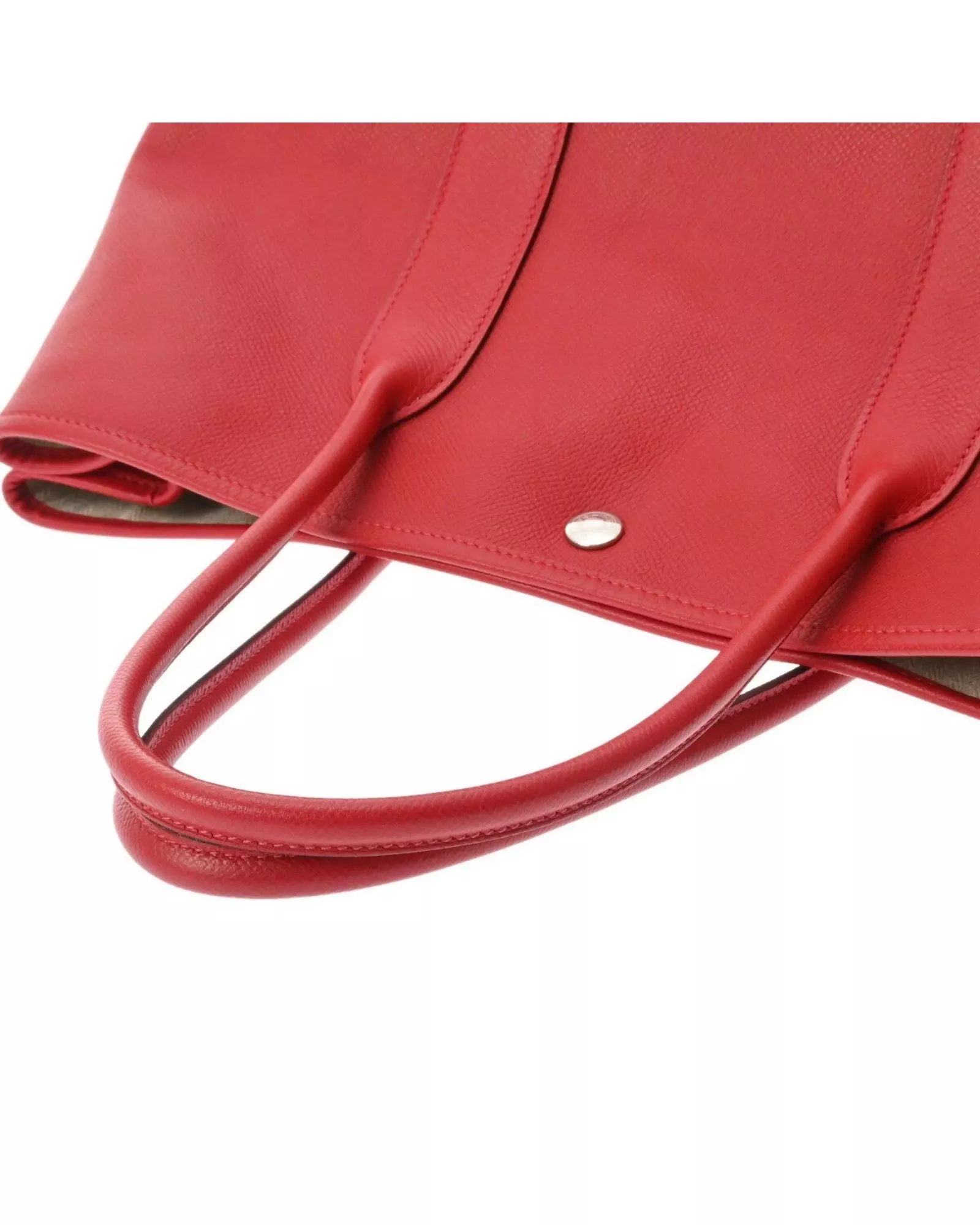 Preloved Picotin Lock Tote Bag Red Leather Women alternative image