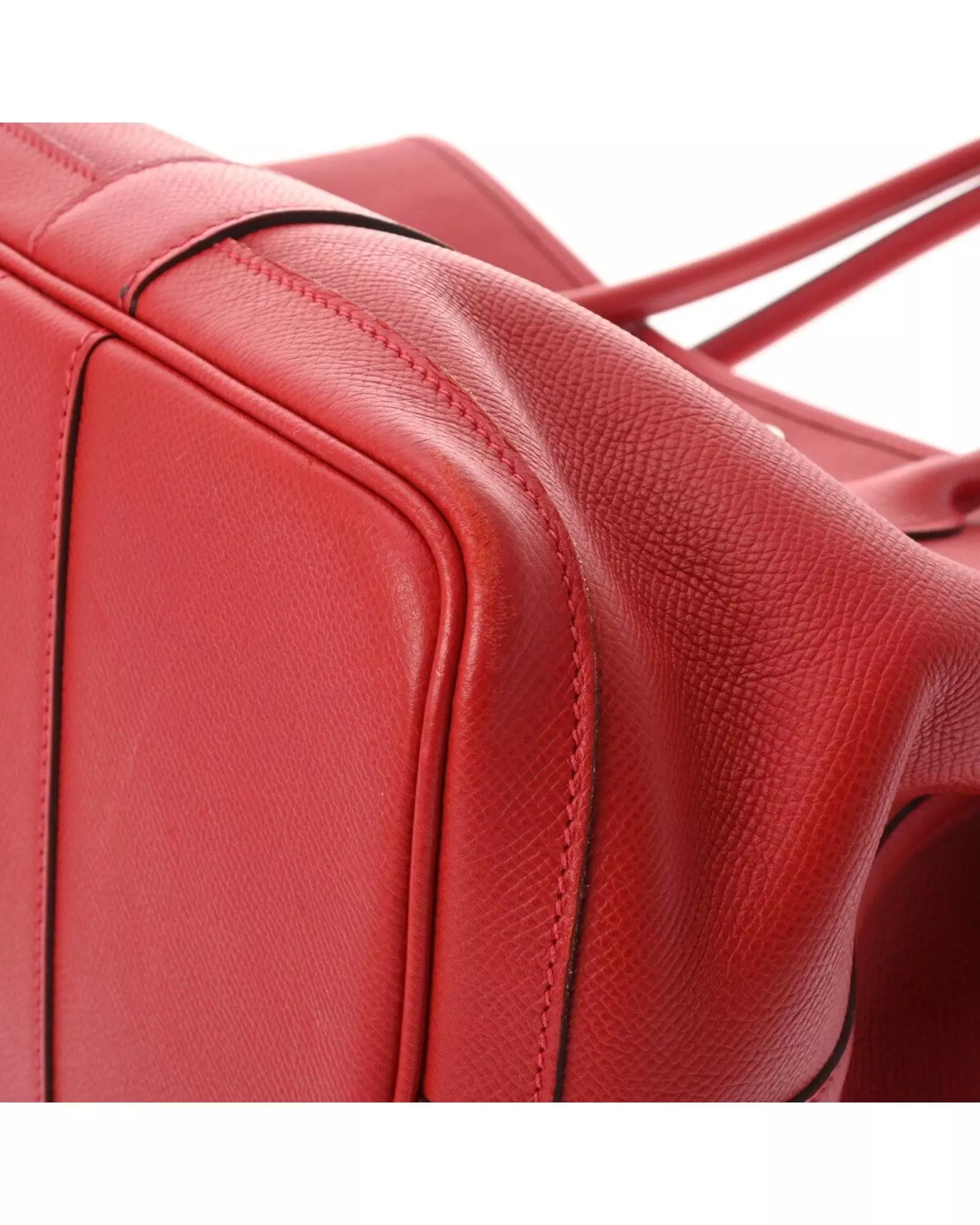 Preloved Picotin Lock Tote Bag Red Leather Women alternative image