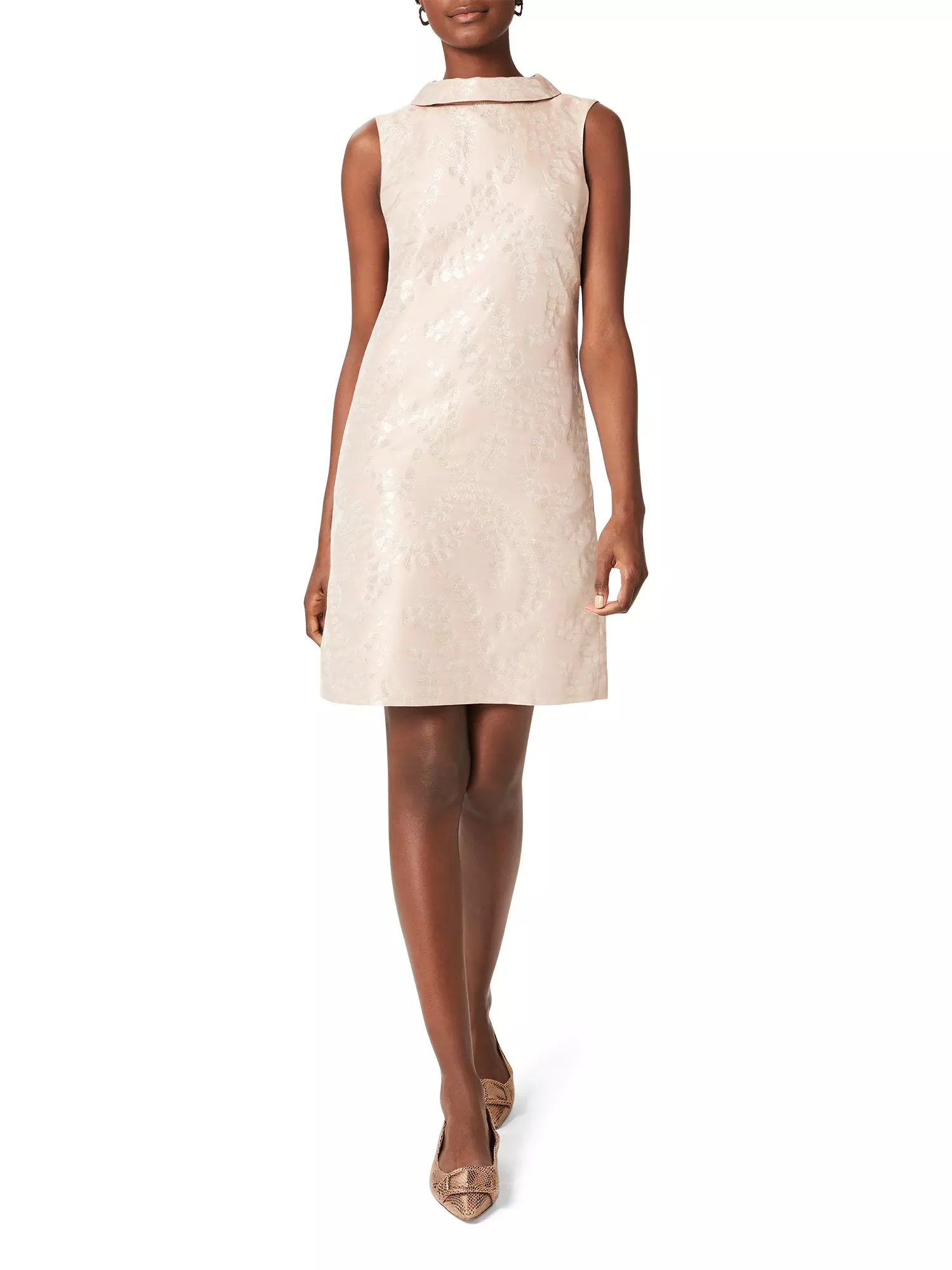 Gold Rosalind  Shimmer Shift Dress alternative image