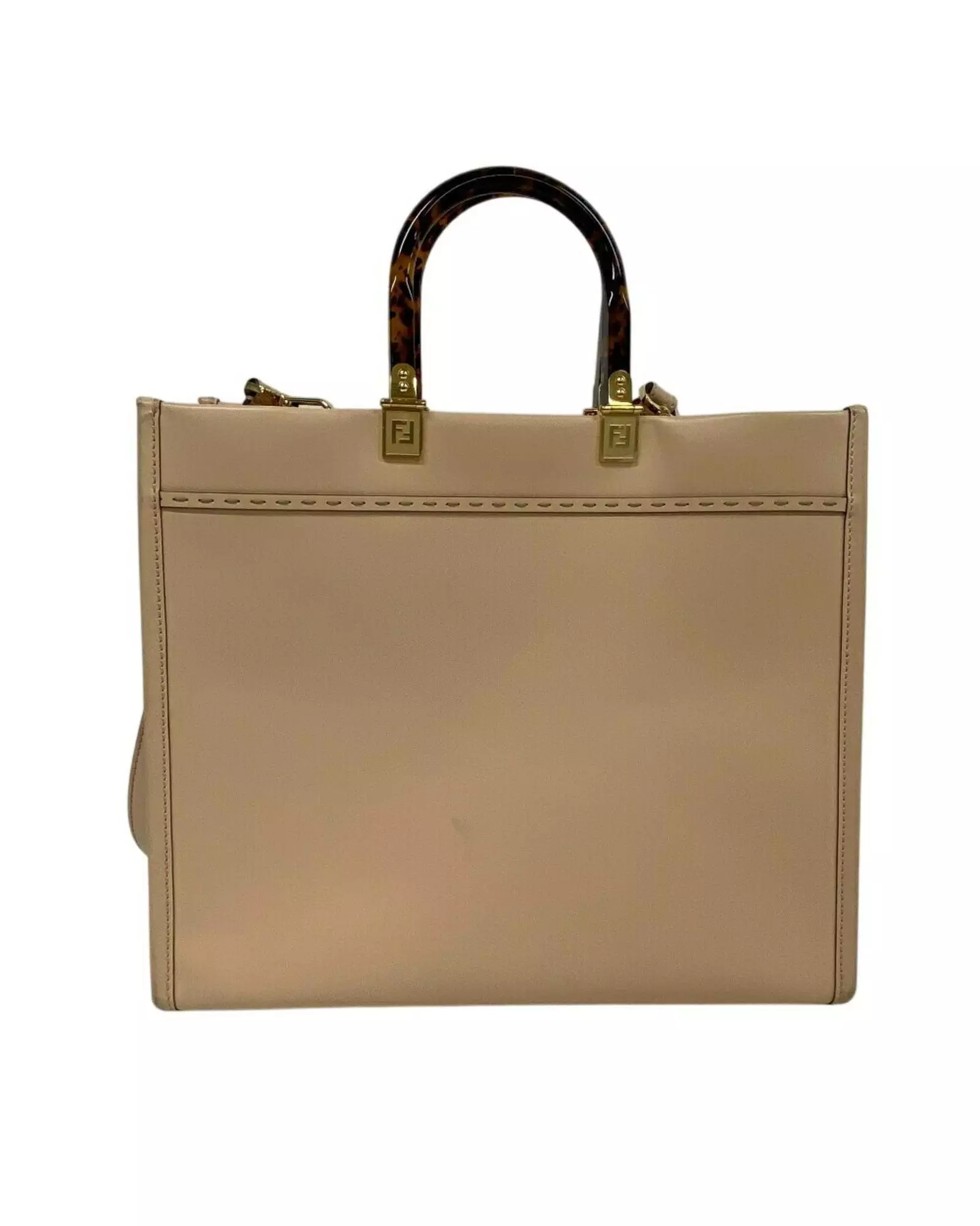 Preloved Roma Tote Bag Leather Style Wo - Pink Handbags alternative image