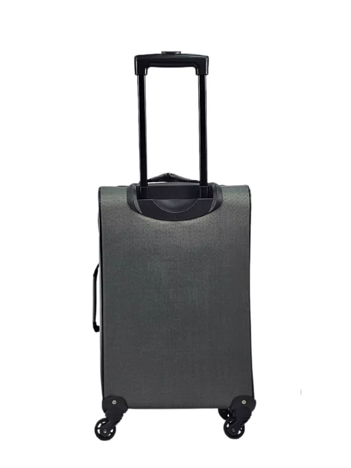 Grey Lightweight Suitcases 4 Wheel Luggage Travel Cases Soft Bags Cabin Set alternative image
