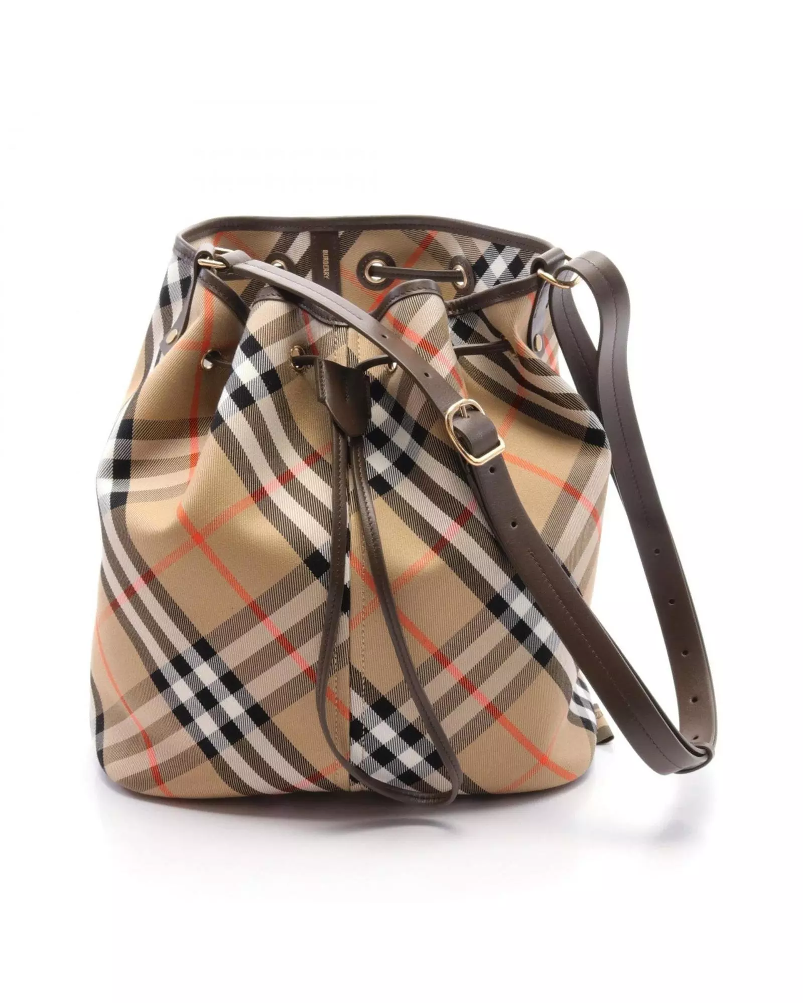 Preloved Drawstring Bucket Bag Wo - Beige Shoulder Bags alternative image