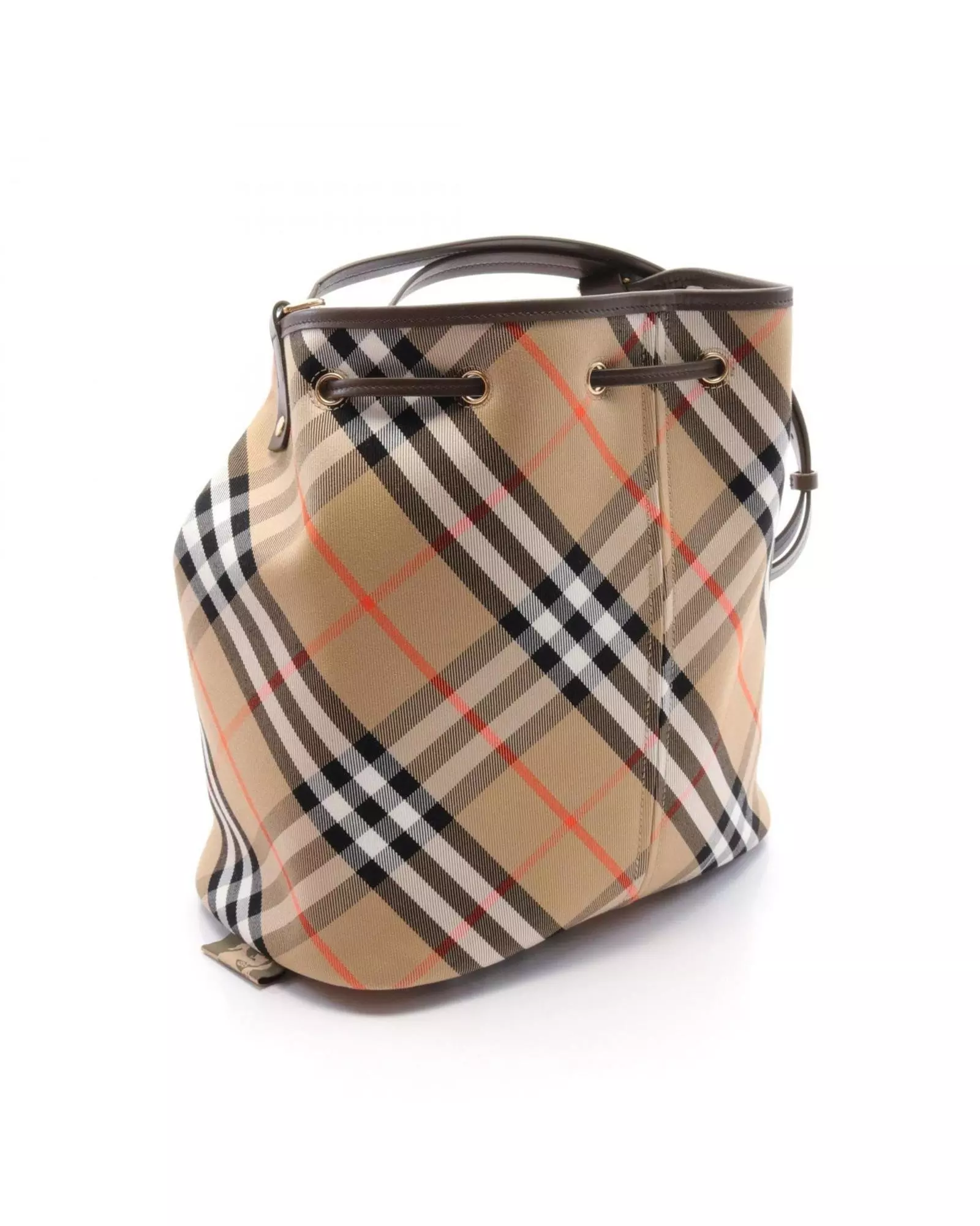 Preloved Drawstring Bucket Bag Wo - Beige Shoulder Bags alternative image