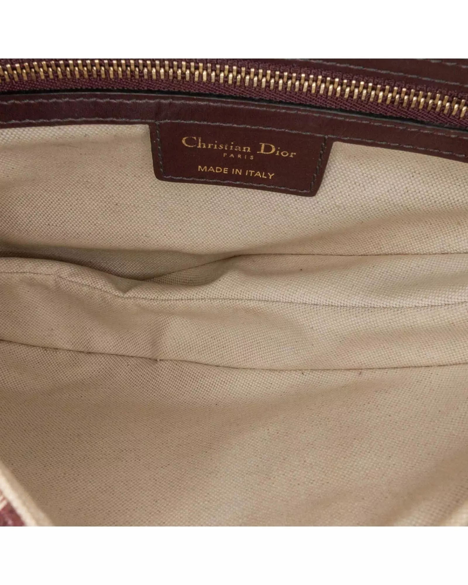 Preloved Saddle Bag Oblique Canvas Women - Red Shoulder Bags alternative image