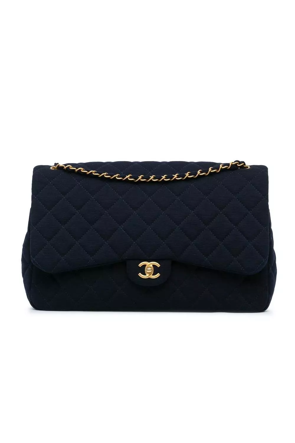 【ヴィンテージ】Rank:S☆Chanel Black Blue Series23 Flap Bag Chanel Navy Lambskin Crossing Times Flap Bag - Luxe Du Jour